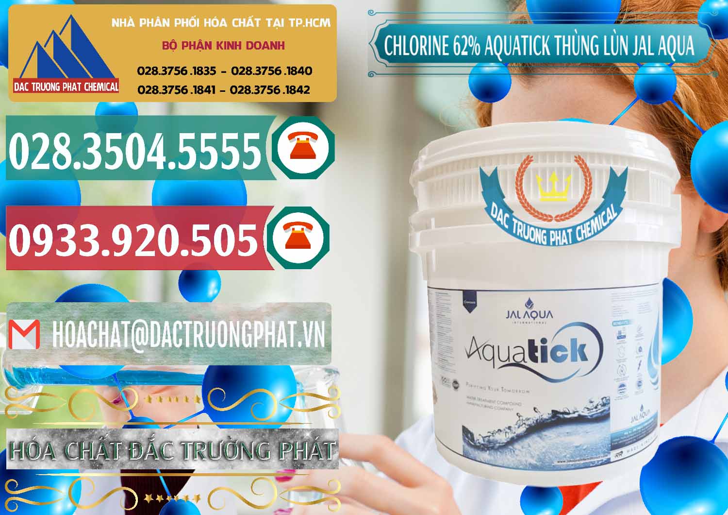 Công ty cung cấp - bán Chlorine – Clorin 62% Aquatick Thùng Lùn Jal Aqua Ấn Độ India - 0238 - Đơn vị nhập khẩu và phân phối hóa chất tại TP.HCM - muabanhoachat.vn