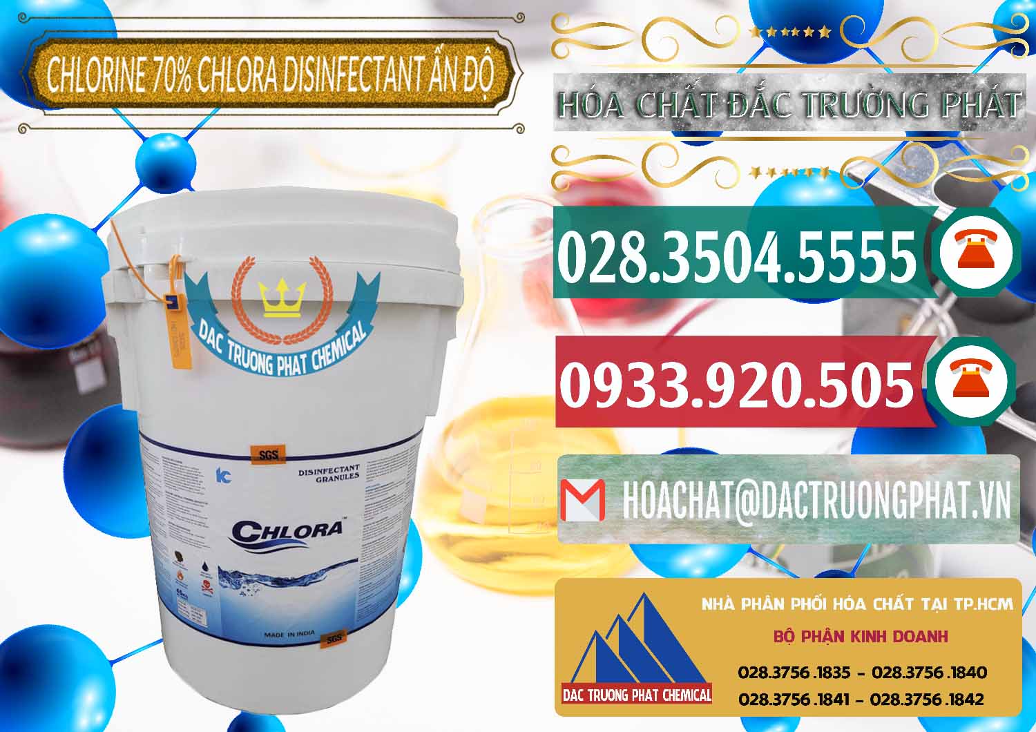 Chuyên bán ( cung ứng ) Chlorine – Clorin 70% Chlora Disinfectant Ấn Độ India - 0213 - Cty kinh doanh - cung cấp hóa chất tại TP.HCM - muabanhoachat.vn