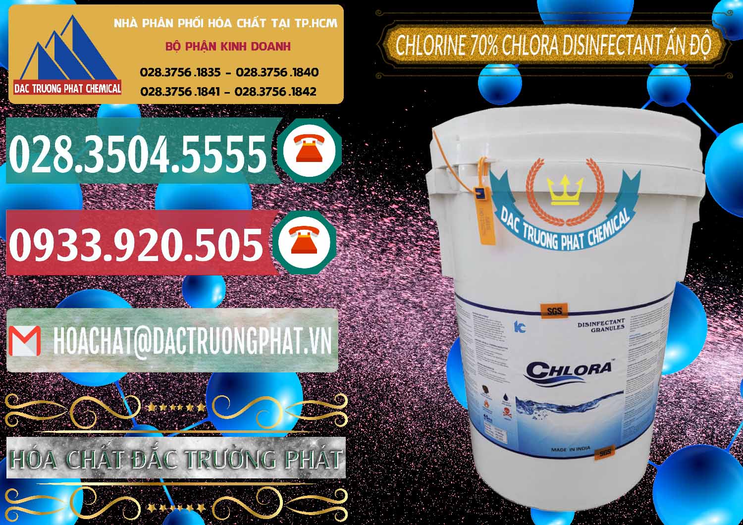 Bán - cung cấp Chlorine – Clorin 70% Chlora Disinfectant Ấn Độ India - 0213 - Cty chuyên nhập khẩu và cung cấp hóa chất tại TP.HCM - muabanhoachat.vn