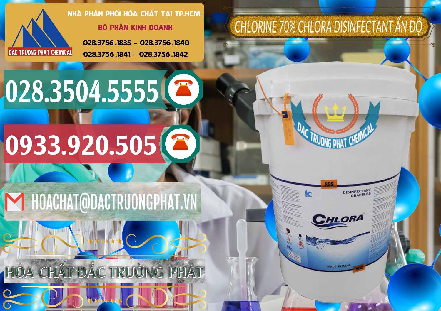 Công ty bán ( cung ứng ) Chlorine – Clorin 70% Chlora Disinfectant Ấn Độ India - 0213 - Đơn vị chuyên bán ( phân phối ) hóa chất tại TP.HCM - muabanhoachat.vn