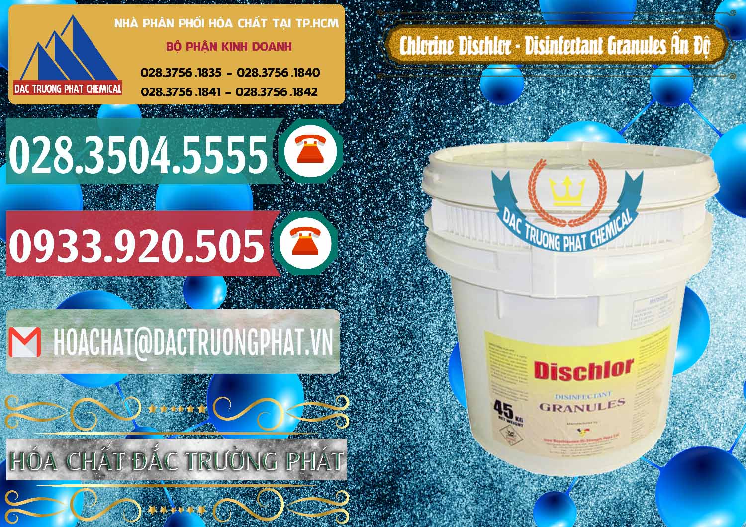 Đơn vị chuyên cung ứng và bán Chlorine – Clorin 70% Dischlor - Disinfectant Granules Ấn Độ India - 0248 - Nhà cung cấp và phân phối hóa chất tại TP.HCM - muabanhoachat.vn