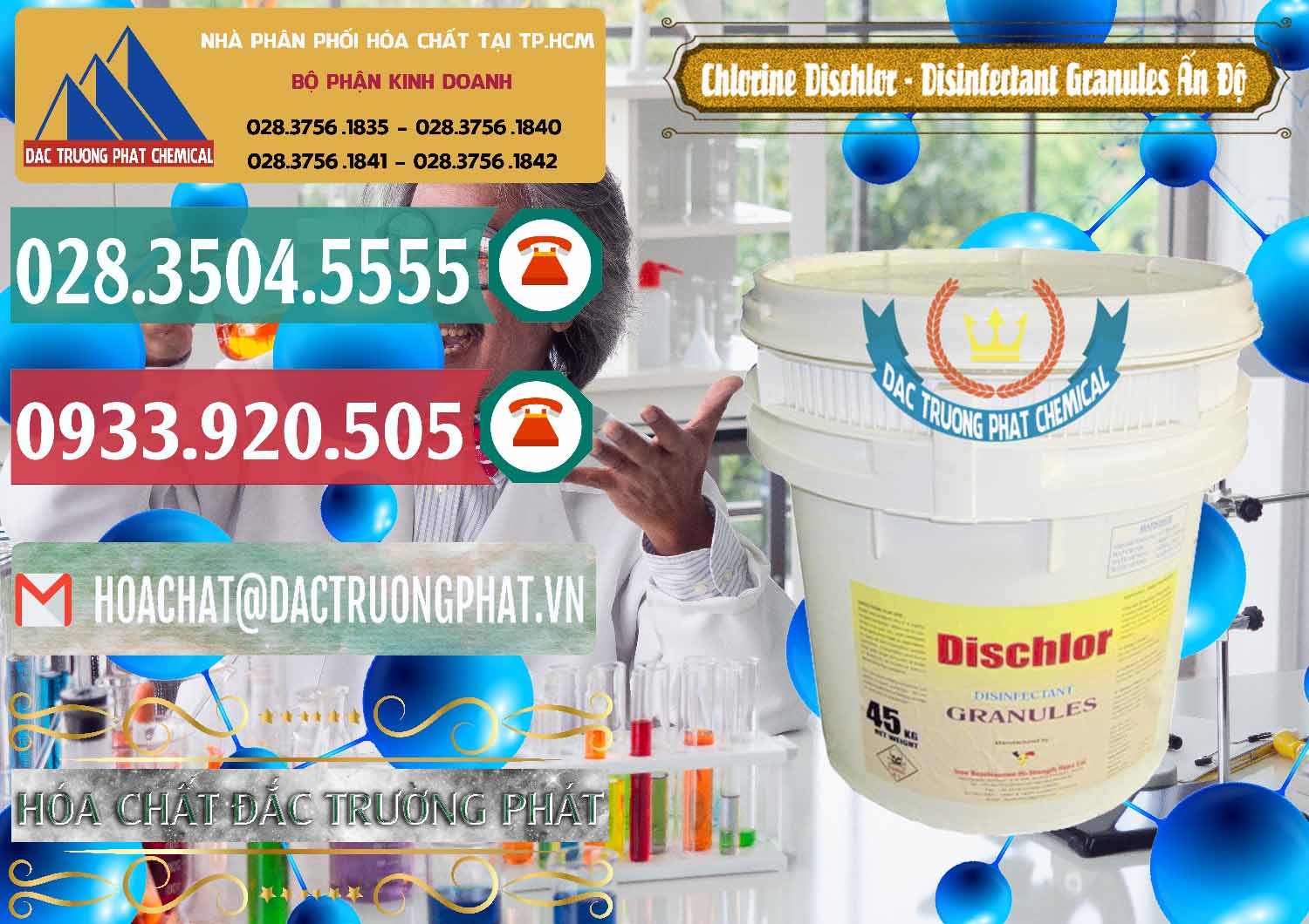 Nhập khẩu và bán Chlorine – Clorin 70% Dischlor - Disinfectant Granules Ấn Độ India - 0248 - Nơi cung cấp - kinh doanh hóa chất tại TP.HCM - muabanhoachat.vn
