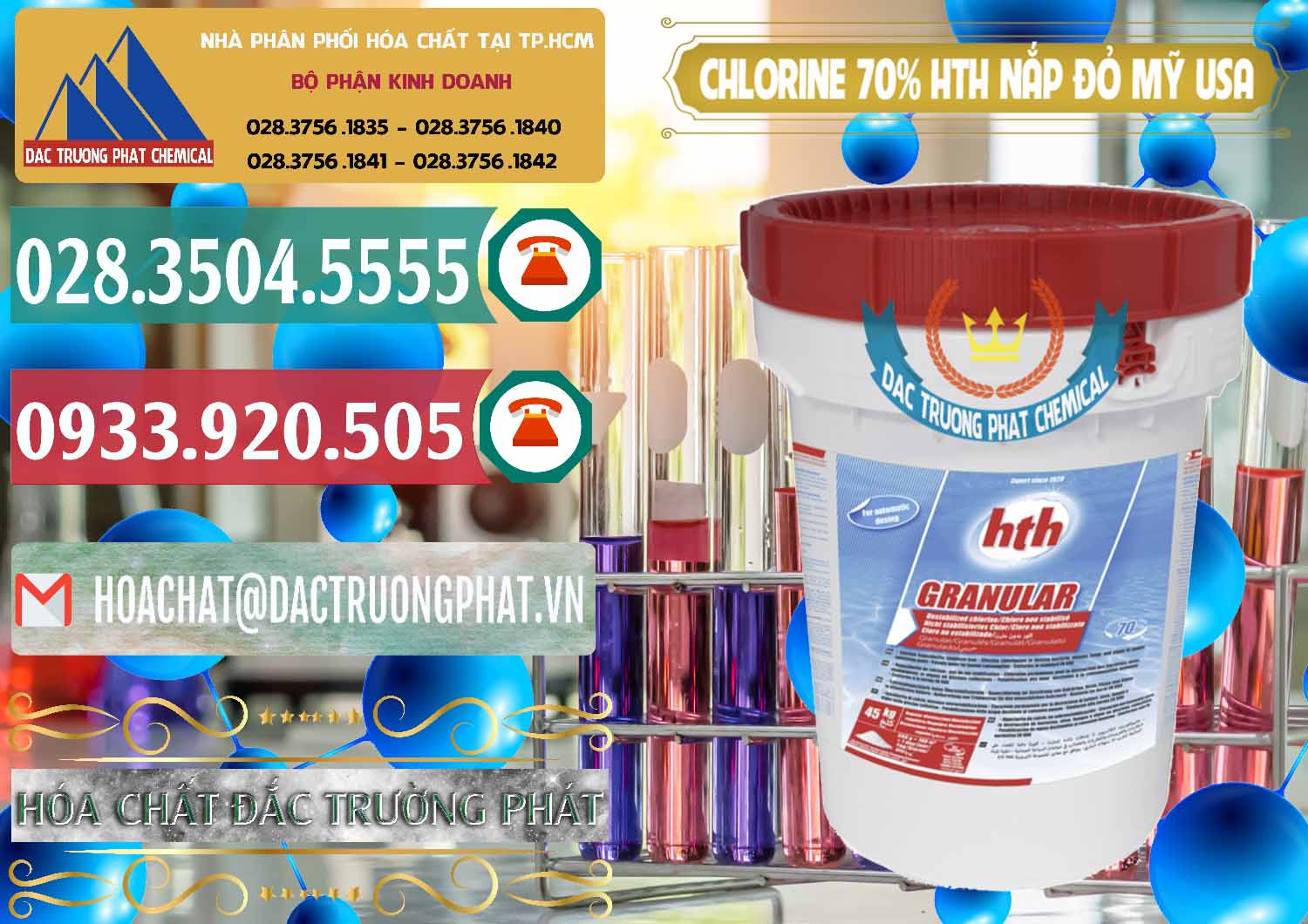 Cty chuyên kinh doanh ( bán ) Clorin – Chlorine 70% HTH Nắp Đỏ Mỹ Usa - 0244 - Chuyên kinh doanh _ cung cấp hóa chất tại TP.HCM - muabanhoachat.vn