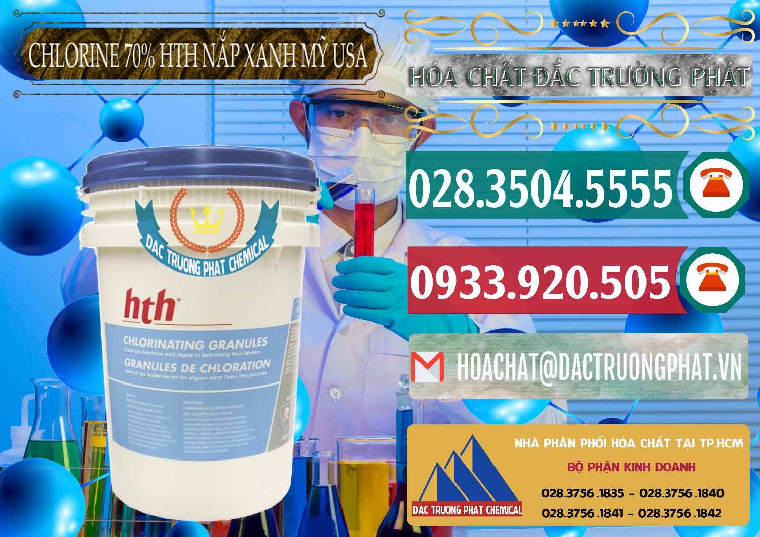 Đơn vị nhập khẩu & bán Clorin – Chlorine 70% HTH Nắp Xanh Mỹ Usa - 0245 - Công ty cung cấp và phân phối hóa chất tại TP.HCM - muabanhoachat.vn
