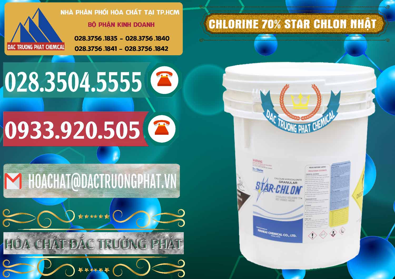 Cty kinh doanh và bán Clorin – Chlorine 70% Star Chlon Nhật Bản Japan - 0243 - Chuyên nhập khẩu ( phân phối ) hóa chất tại TP.HCM - muabanhoachat.vn