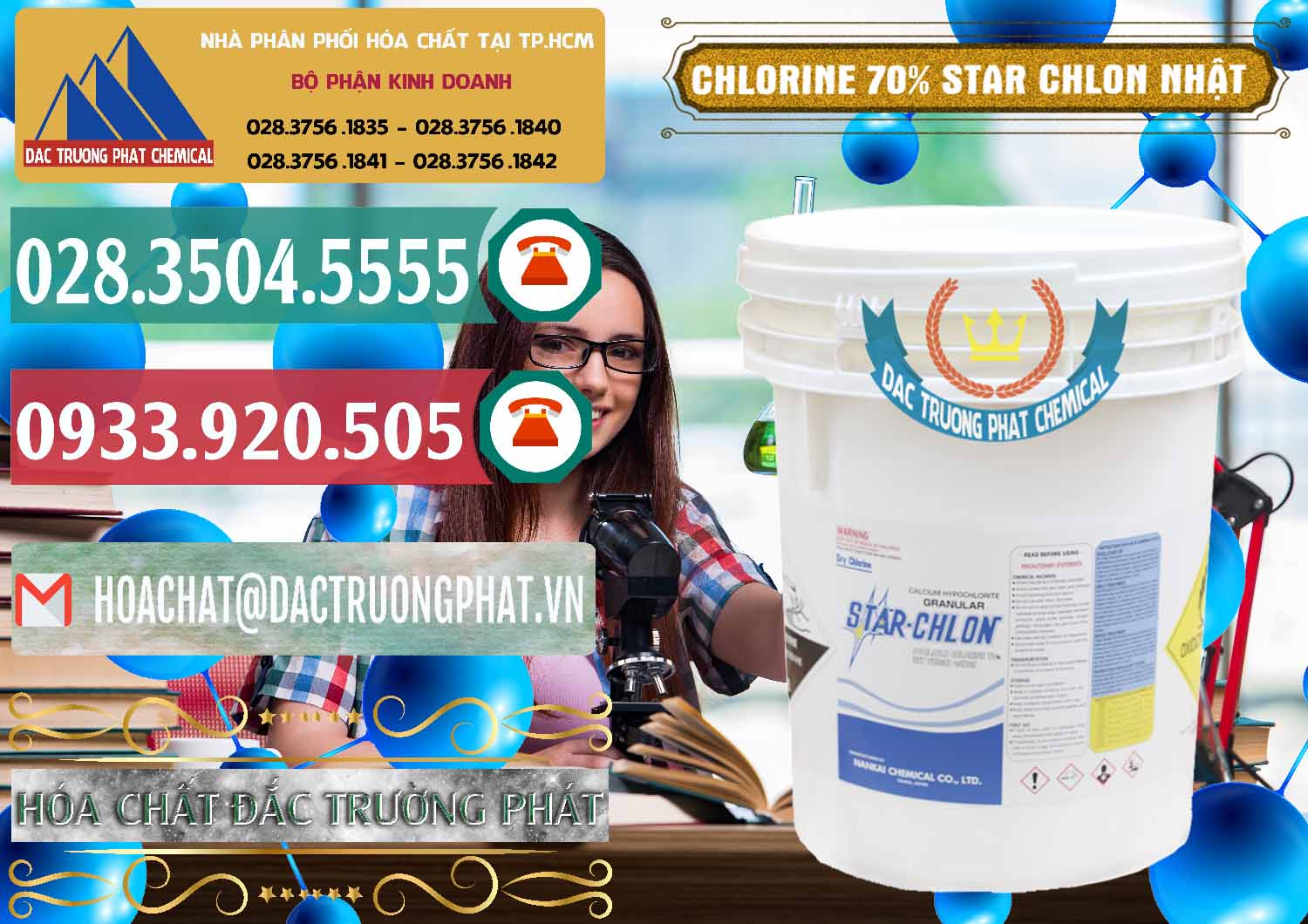 Cty bán - phân phối Clorin – Chlorine 70% Star Chlon Nhật Bản Japan - 0243 - Cty chuyên kinh doanh & cung cấp hóa chất tại TP.HCM - muabanhoachat.vn