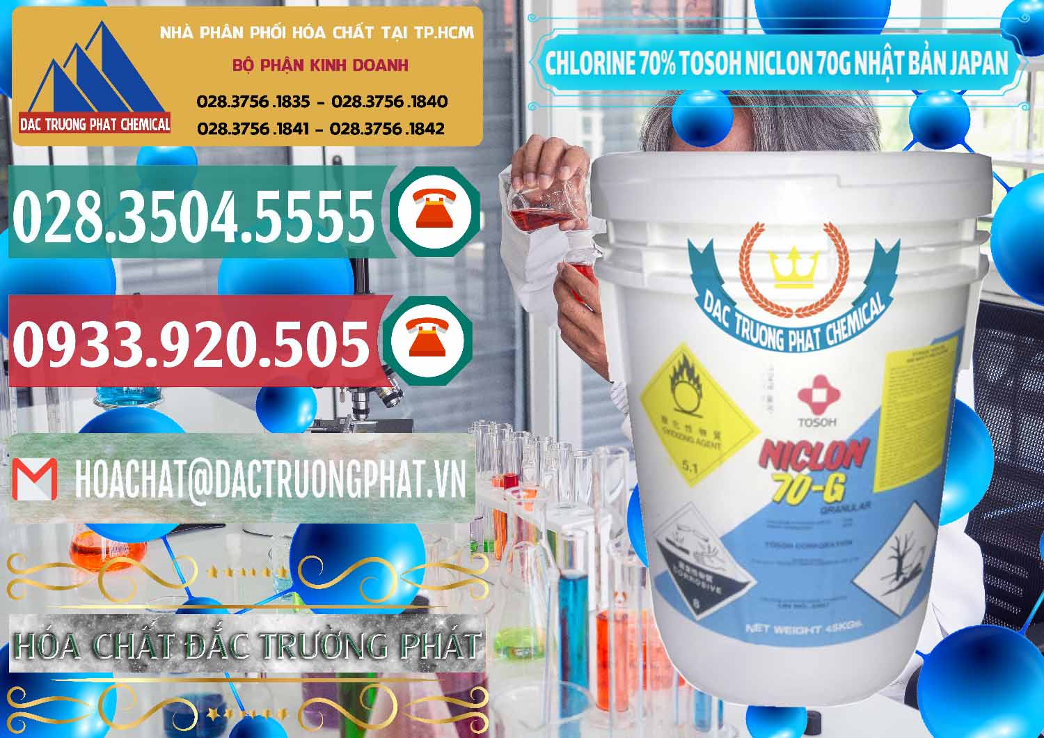 Nhà cung ứng - bán Clorin – Chlorine 70% Tosoh Niclon 70G Nhật Bản Japan - 0242 - Chuyên phân phối & kinh doanh hóa chất tại TP.HCM - muabanhoachat.vn