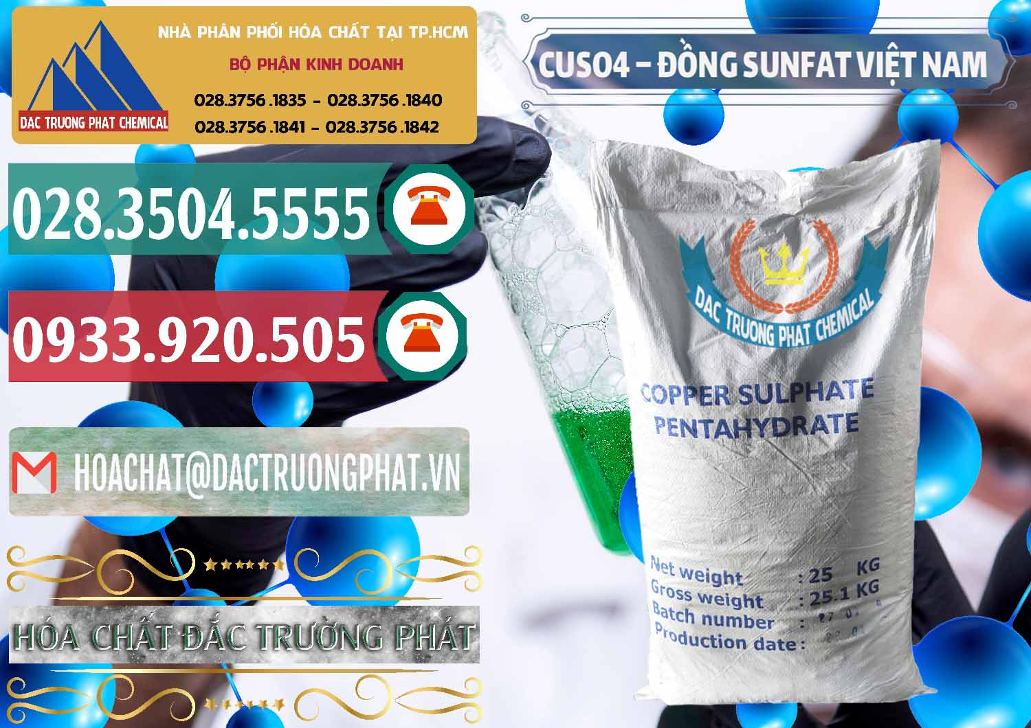 Nơi chuyên cung cấp _ bán CuSO4 – Đồng Sunfat Dạng Bột Việt Nam - 0196 - Cty phân phối _ cung cấp hóa chất tại TP.HCM - muabanhoachat.vn