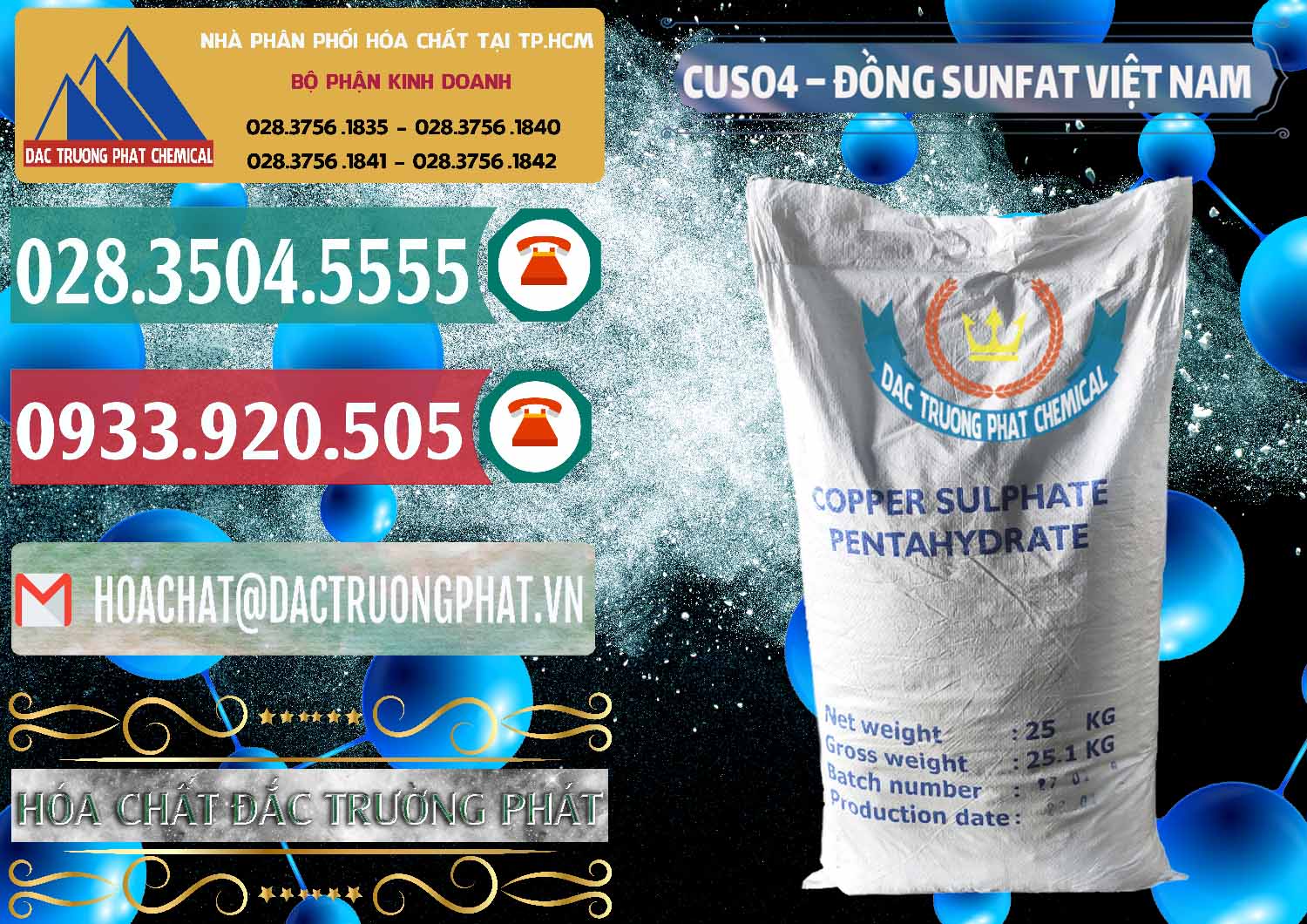 Cty chuyên cung ứng ( phân phối ) CuSO4 – Đồng Sunfat Dạng Bột Việt Nam - 0196 - Cung cấp - bán hóa chất tại TP.HCM - muabanhoachat.vn
