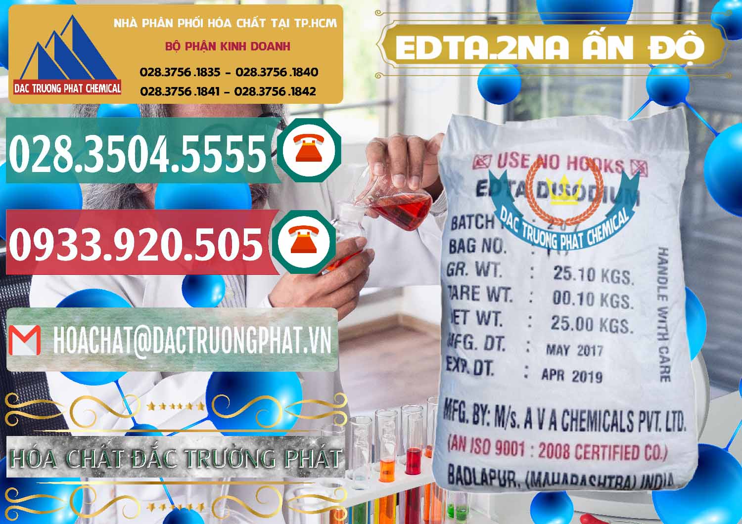 Địa chỉ chuyên bán » phân phối hóa chất Muối Ethylenediaminetetracetic Acid × Edta Na2 Ấn Độ India Đơn vị kinh doanh _ bán EDTA.2NA - Ethylendiamin Tetraacetic Ấn Độ India - 0416 - Chuyên phân phối ( kinh doanh ) hóa chất tại TP.HCM - muabanhoachat.vn