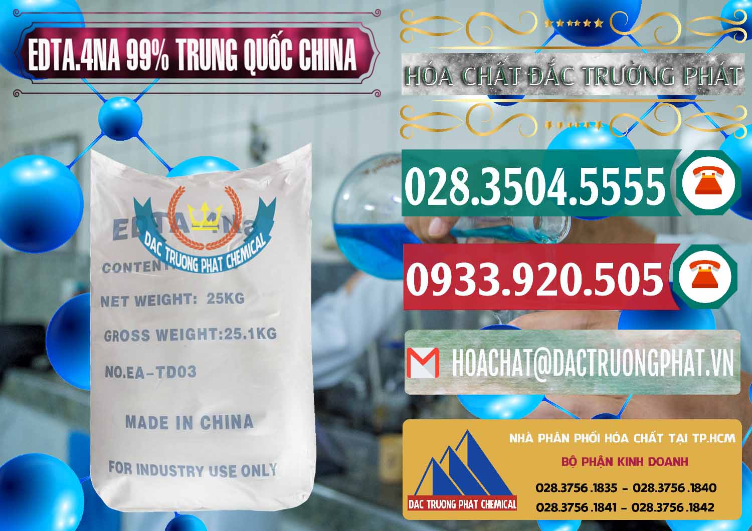 Chuyên nhập khẩu & bán EDTA.4NA - EDTA Muối 99% Trung Quốc China - 0292 - Công ty bán ( phân phối ) hóa chất tại TP.HCM - muabanhoachat.vn