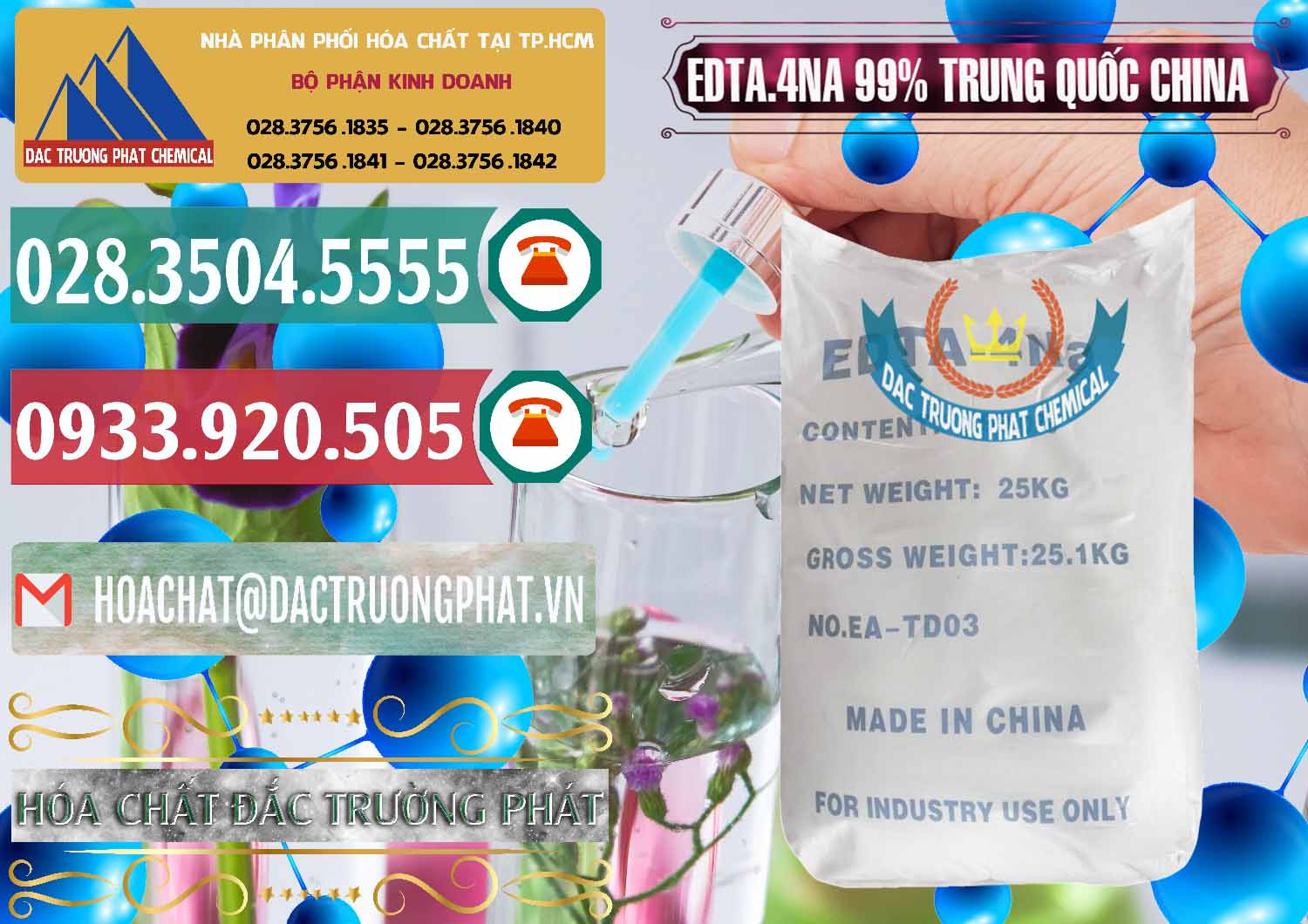 Chuyên phân phối - bán EDTA.4NA - EDTA Muối 99% Trung Quốc China - 0292 - Cty chuyên nhập khẩu và cung cấp hóa chất tại TP.HCM - muabanhoachat.vn