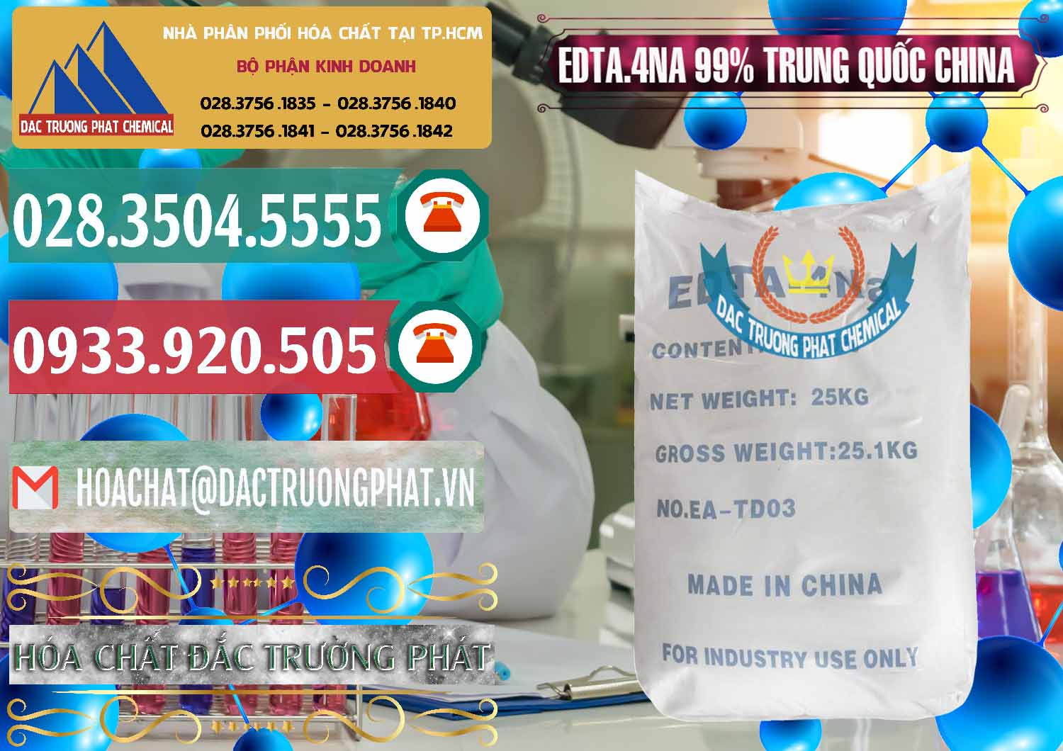Đơn vị kinh doanh & bán EDTA.4NA - EDTA Muối 99% Trung Quốc China - 0292 - Nhà nhập khẩu và cung cấp hóa chất tại TP.HCM - muabanhoachat.vn