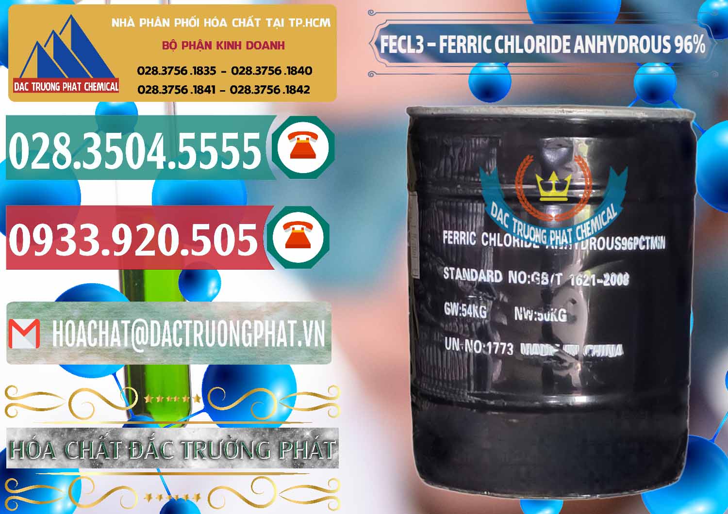 Công ty thương mại < bán Iron III Chloride Powder Þ Bột Ferric Chloride Anhydrous Trung Quốc China Nơi phân phối và bán FECL3 – Ferric Chloride Anhydrous 96% Trung Quốc China - 0065 - Bán _ phân phối hóa chất tại TP.HCM - muabanhoachat.vn