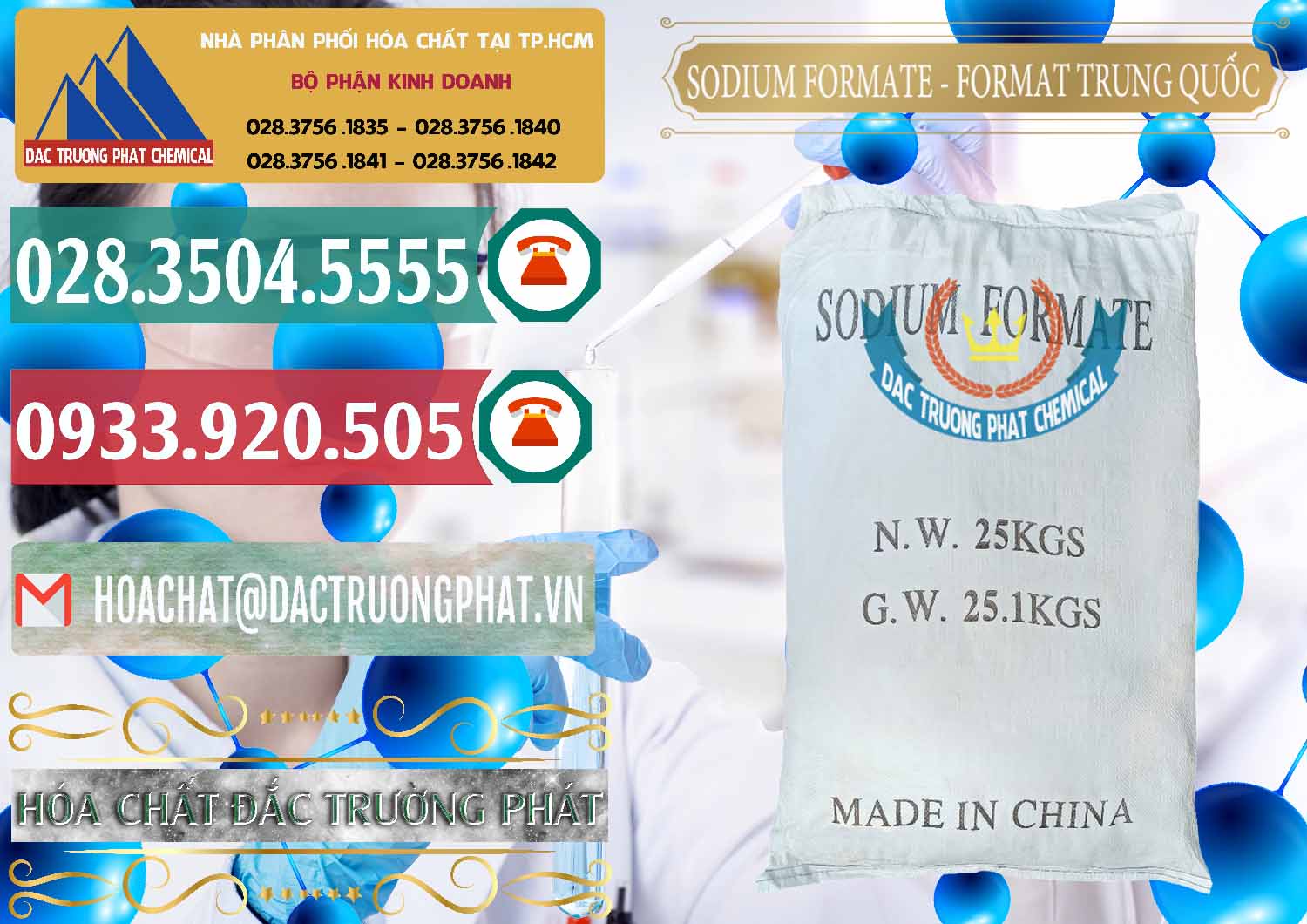 Đơn vị chuyên bán ( phân phối ) Sodium Formate - Natri Format Trung Quốc China - 0142 - Chuyên phân phối & cung ứng hóa chất tại TP.HCM - muabanhoachat.vn