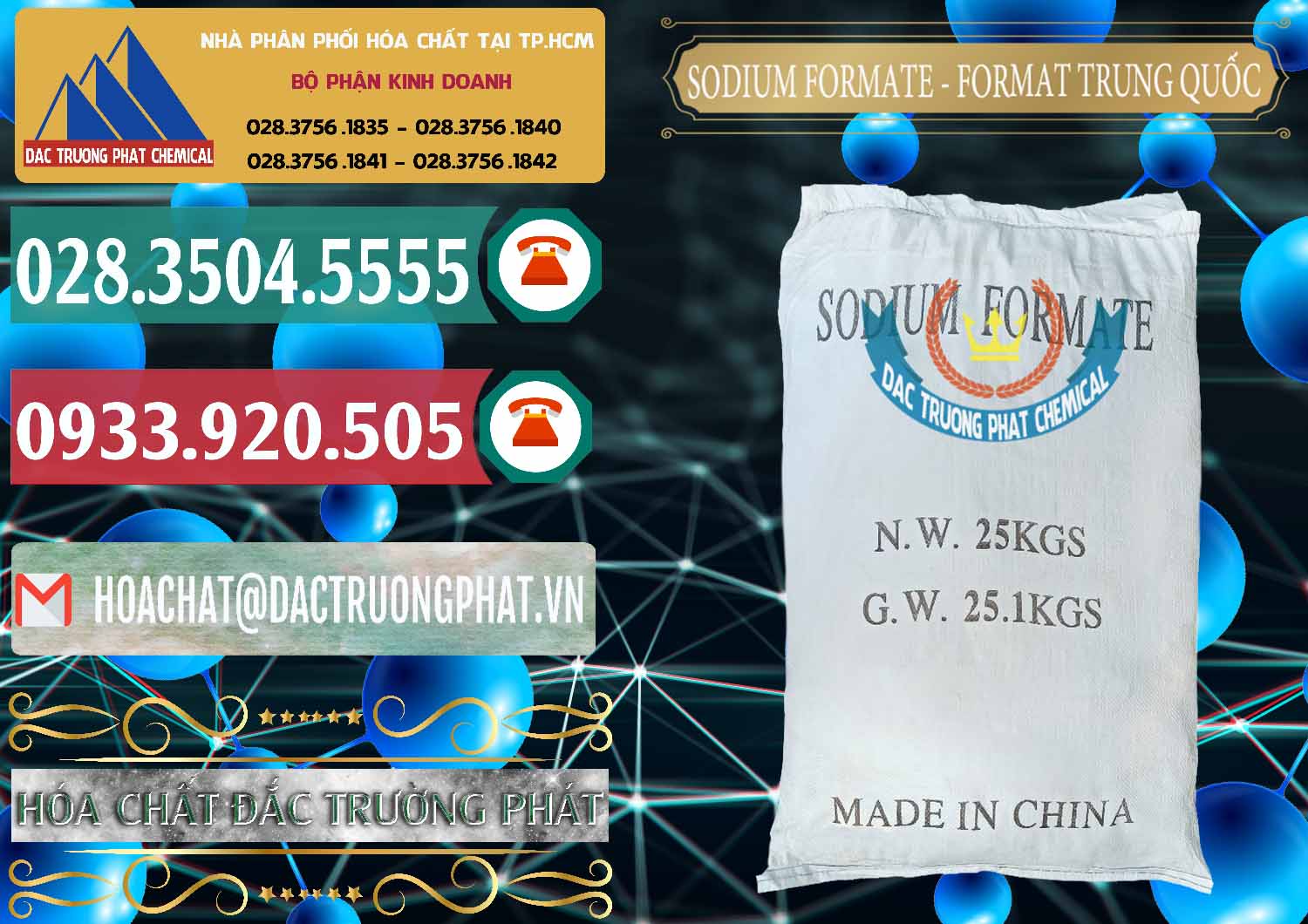 Nhà phân phối ( bán ) Sodium Formate - Natri Format Trung Quốc China - 0142 - Đơn vị phân phối và bán hóa chất tại TP.HCM - muabanhoachat.vn