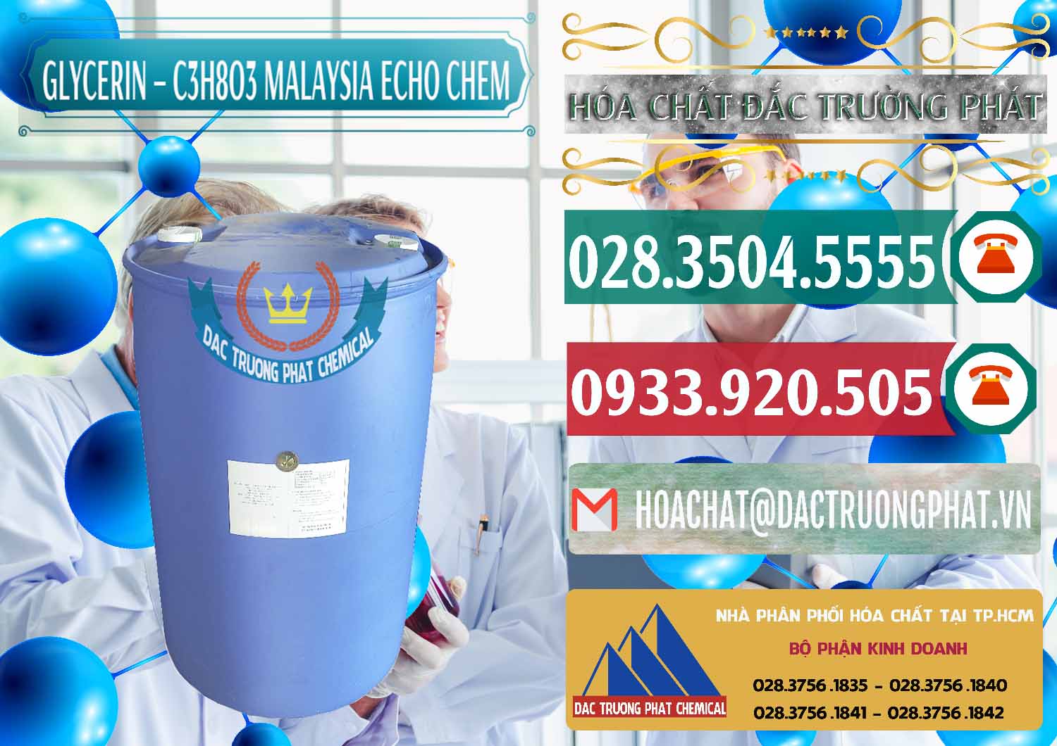 Cty chuyên phân phối & bán C3H8O3 - Glycerin 99.7% Echo Chem Malaysia - 0273 - Đơn vị bán _ cung cấp hóa chất tại TP.HCM - muabanhoachat.vn