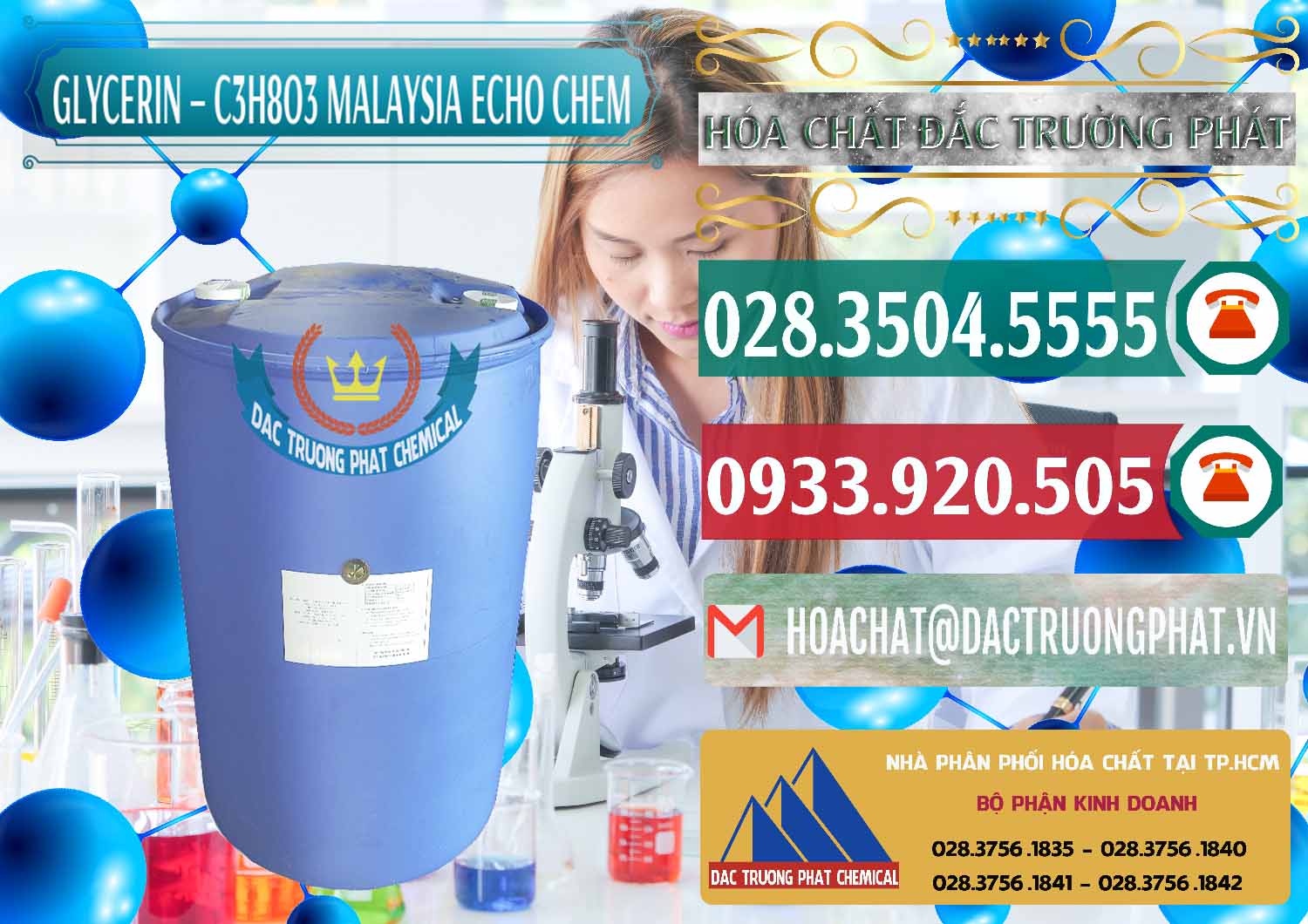 Cty kinh doanh và bán C3H8O3 - Glycerin 99.7% Echo Chem Malaysia - 0273 - Cty chuyên phân phối và nhập khẩu hóa chất tại TP.HCM - muabanhoachat.vn