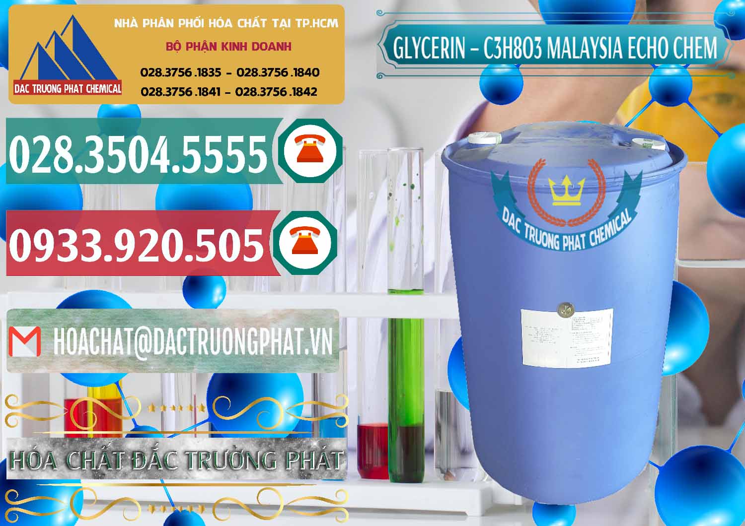 Đơn vị chuyên cung ứng - bán C3H8O3 - Glycerin 99.7% Echo Chem Malaysia - 0273 - Đơn vị cung cấp - nhập khẩu hóa chất tại TP.HCM - muabanhoachat.vn