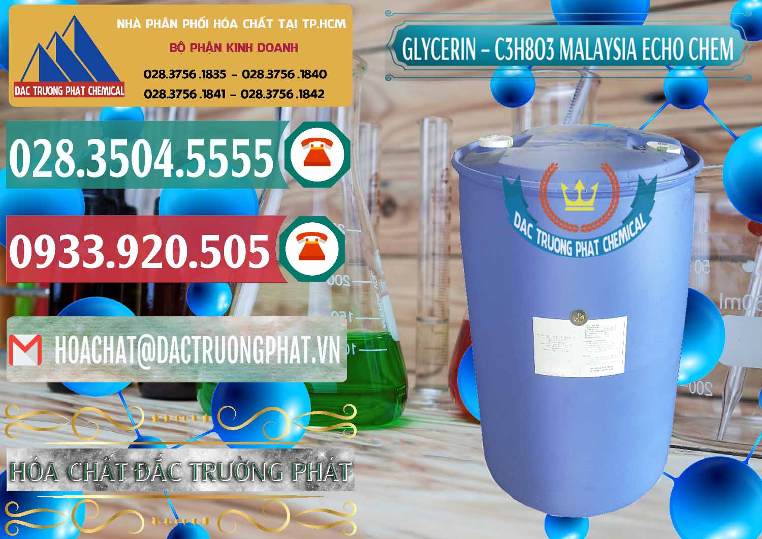 Công ty bán ( cung ứng ) C3H8O3 - Glycerin 99.7% Echo Chem Malaysia - 0273 - Cty chuyên phân phối _ cung ứng hóa chất tại TP.HCM - muabanhoachat.vn