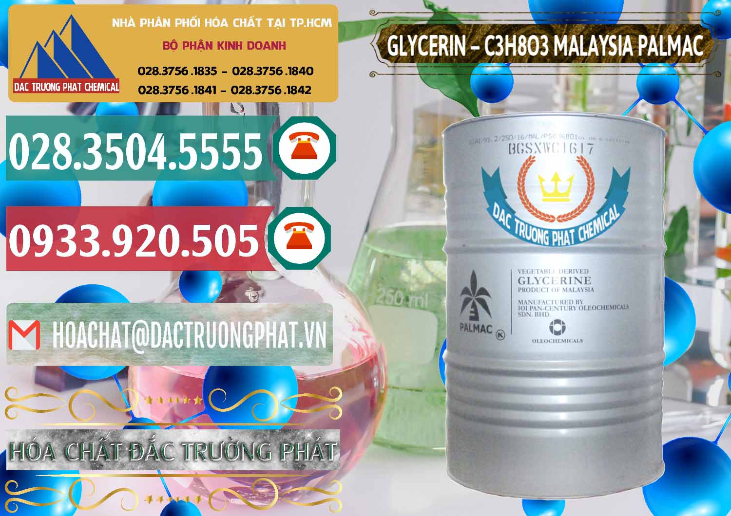Nơi bán và cung ứng Glycerin – C3H8O3 99.7% Malaysia Palmac - 0067 - Đơn vị chuyên cung cấp - kinh doanh hóa chất tại TP.HCM - muabanhoachat.vn