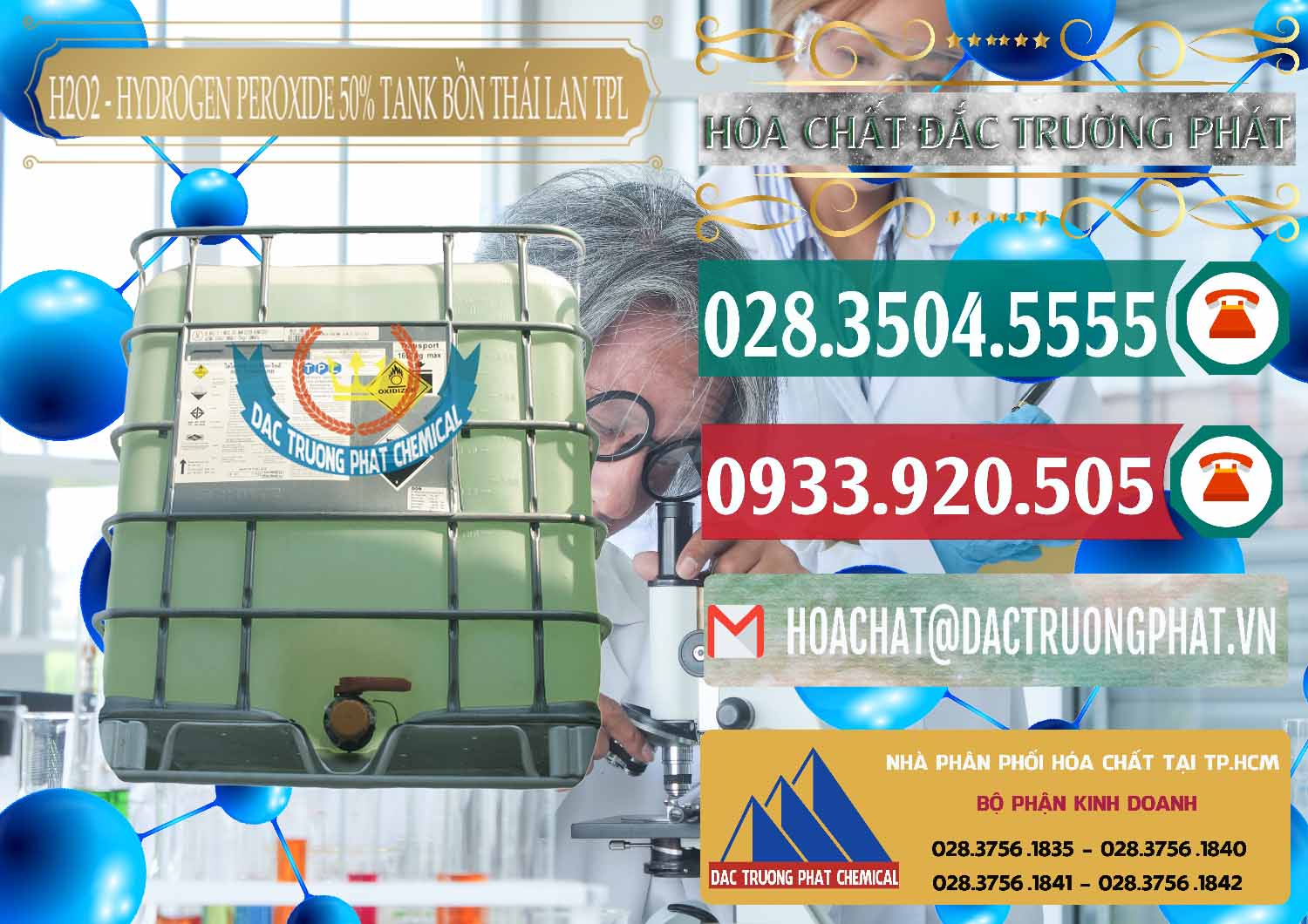 Nơi bán và cung cấp H2O2 - Hydrogen Peroxide 50% Tank IBC Bồn Thái Lan TPL - 0073 - Cty bán & phân phối hóa chất tại TP.HCM - muabanhoachat.vn
