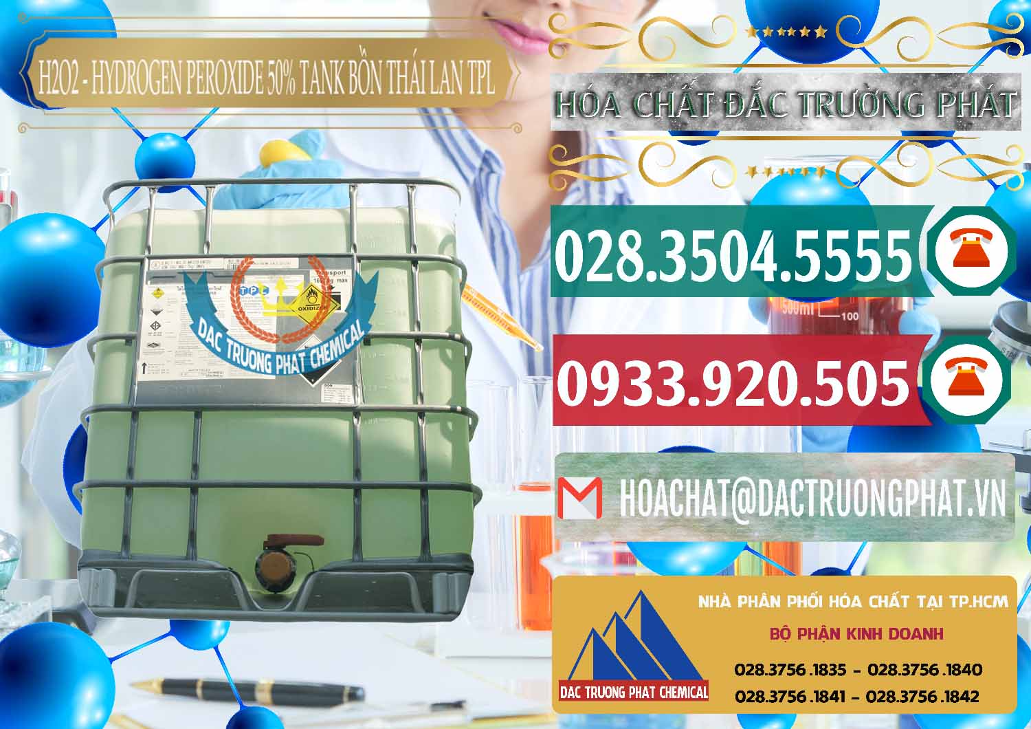 Công ty bán và thương mại H2O2 þ Hydrogen Dioxide Liquid 50% Tank IBC Bồn Thái Lan TPL Bán & phân phối H2O2 - Hydrogen Peroxide 50% Tank IBC Bồn Thái Lan TPL - 0073 - Nhà phân phối _ kinh doanh hóa chất tại TP.HCM - muabanhoachat.vn