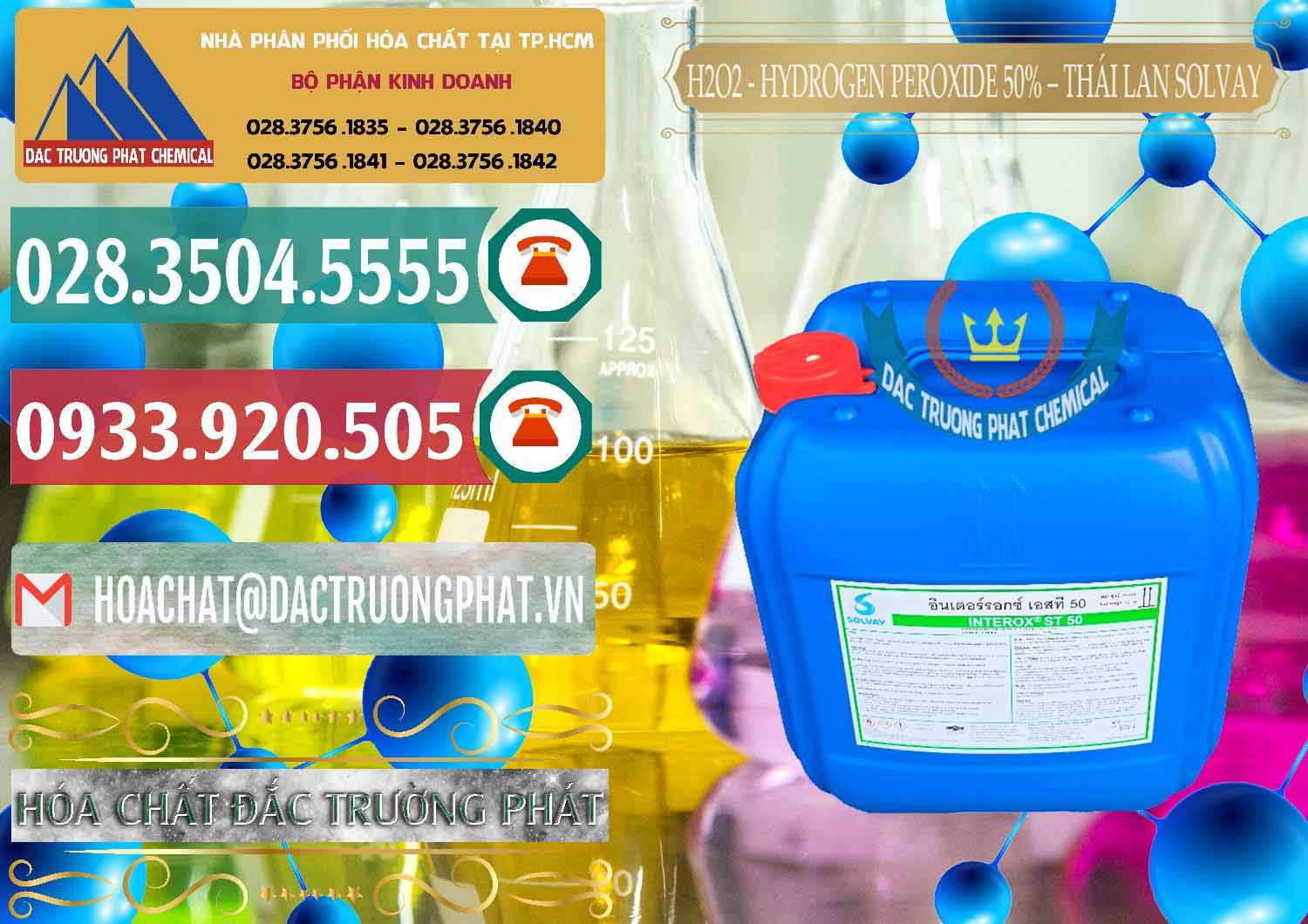 Đơn vị nhập khẩu ( bán ) H2O2 - Hydrogen Peroxide 50% Thái Lan Solvay - 0068 - Cty chuyên kinh doanh và cung cấp hóa chất tại TP.HCM - muabanhoachat.vn