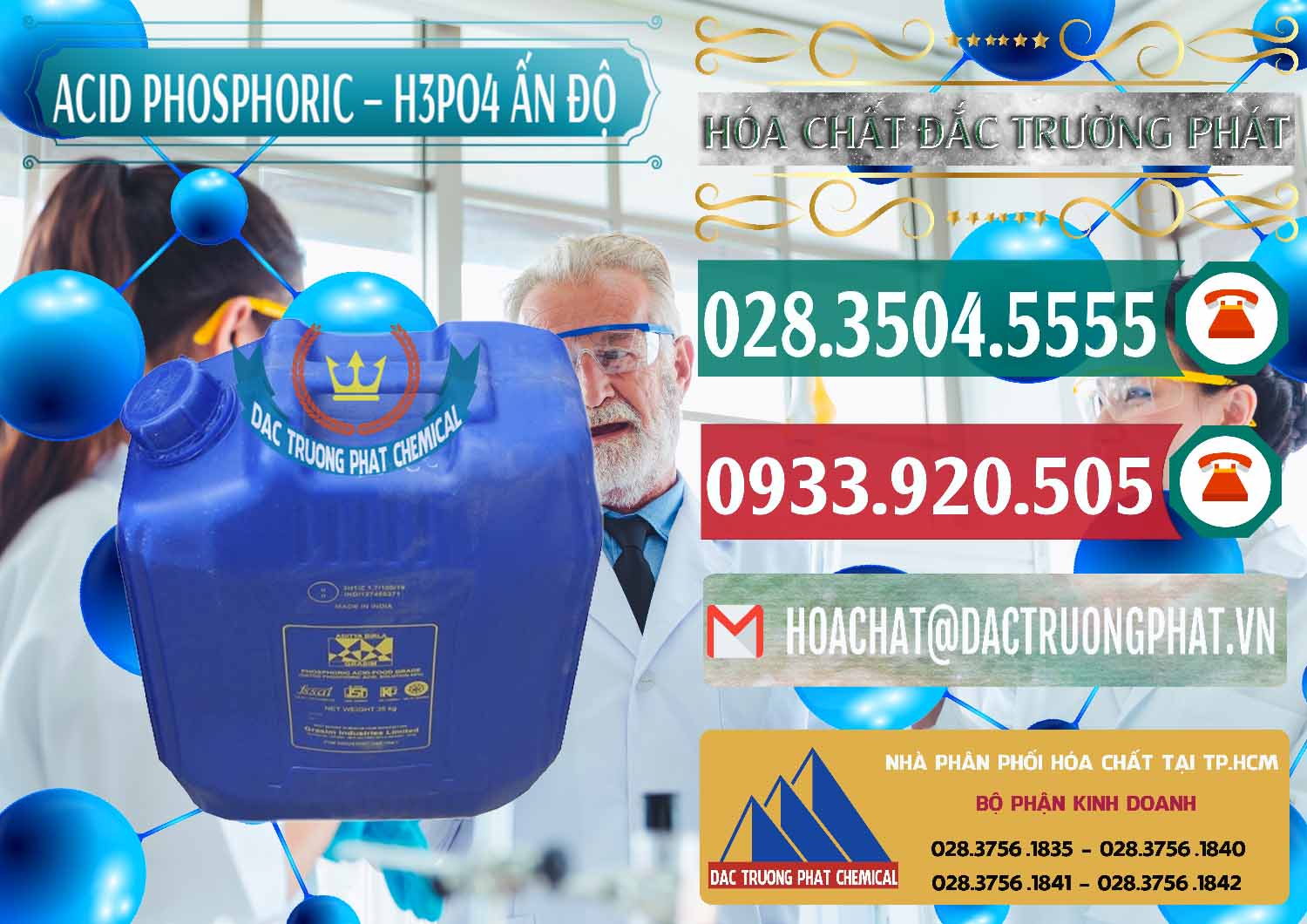 Công ty chuyên bán - phân phối Axit Phosphoric H3PO4 85% Ấn Độ - 0350 - Bán và cung cấp hóa chất tại TP.HCM - muabanhoachat.vn