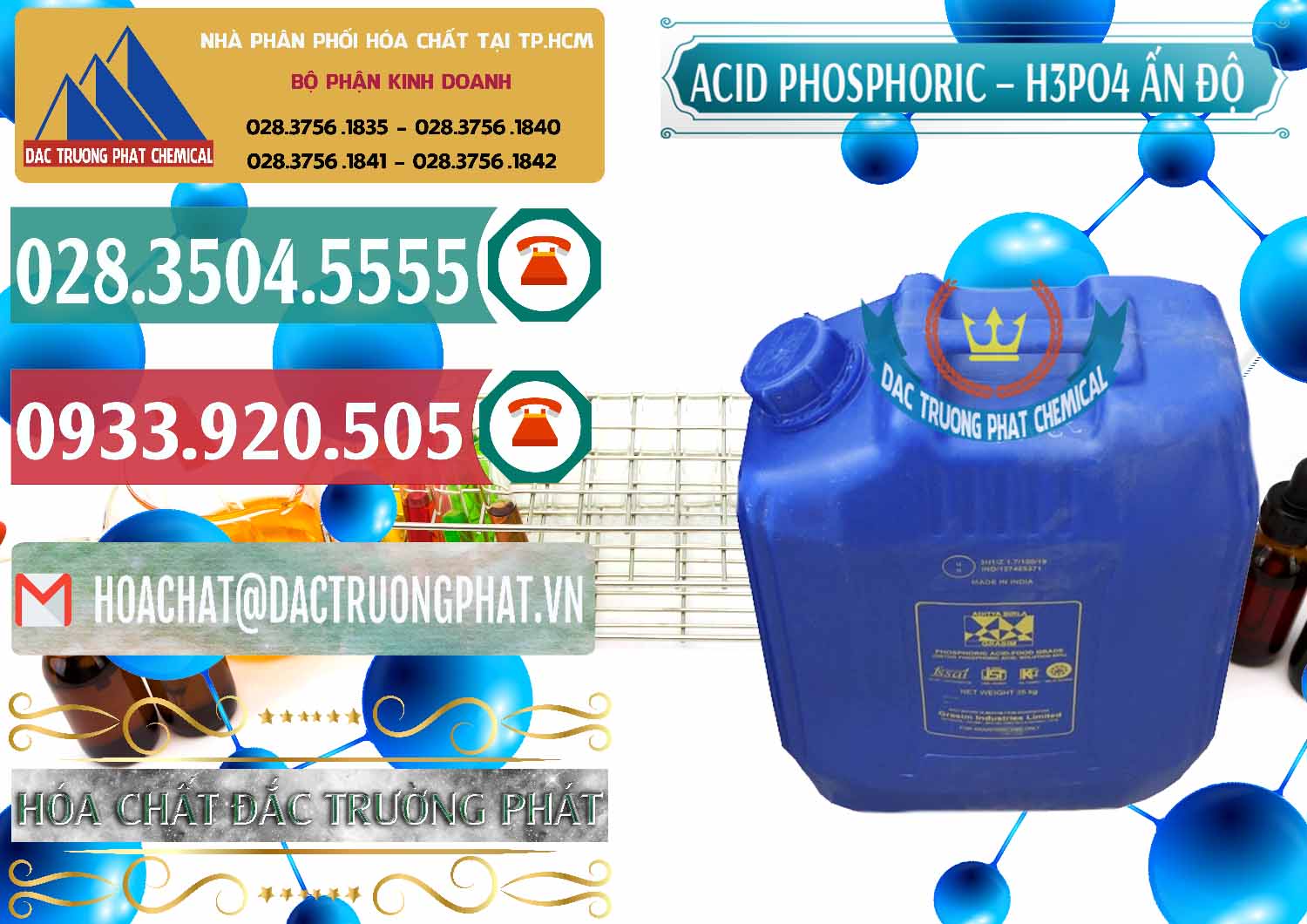 Chuyên phân phối - bán Axit Phosphoric H3PO4 85% Ấn Độ - 0350 - Đơn vị chuyên cung cấp ( nhập khẩu ) hóa chất tại TP.HCM - muabanhoachat.vn