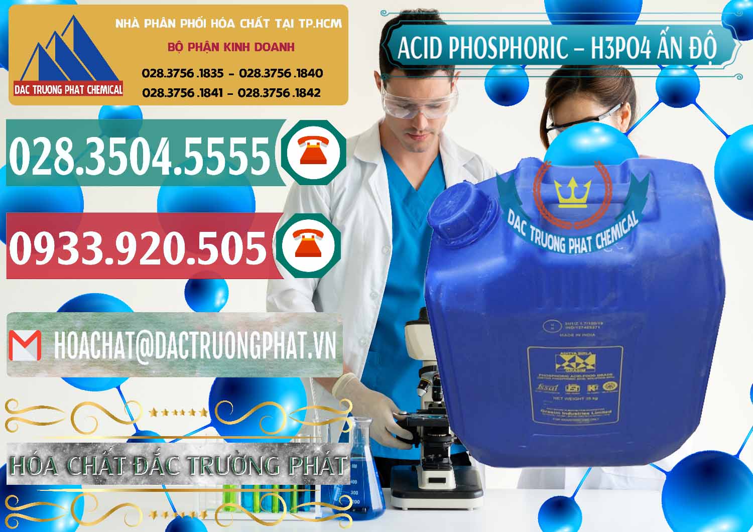 Cty chuyên cung cấp - bán Axit Phosphoric H3PO4 85% Ấn Độ - 0350 - Công ty chuyên nhập khẩu - cung cấp hóa chất tại TP.HCM - muabanhoachat.vn