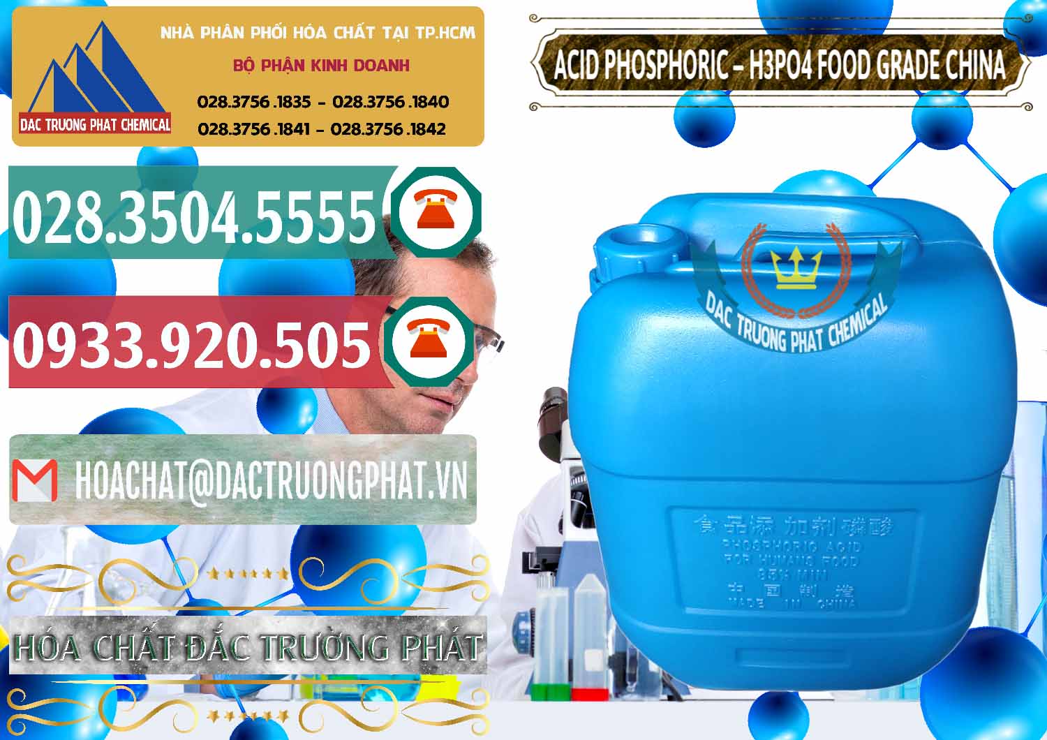 Công ty phân phối - bán Acid Phosphoric – H3PO4 85% Food Grade Trung Quốc China - 0015 - Cty kinh doanh và phân phối hóa chất tại TP.HCM - muabanhoachat.vn