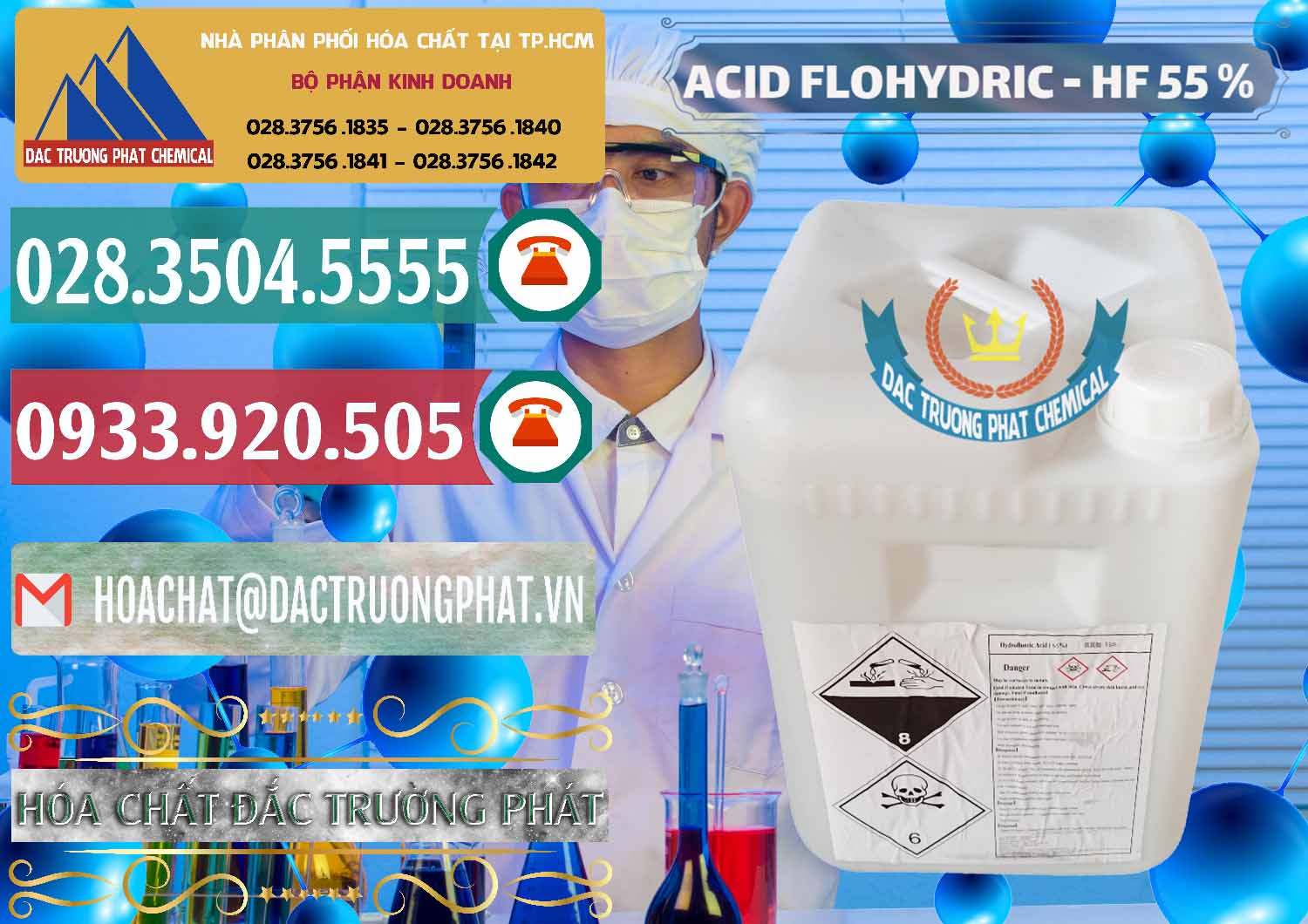 Đơn vị phân phối và bán Axit HF - Acid HF 55% Can Trắng Trung Quốc China - 0079 - Nơi chuyên kinh doanh & phân phối hóa chất tại TP.HCM - muabanhoachat.vn