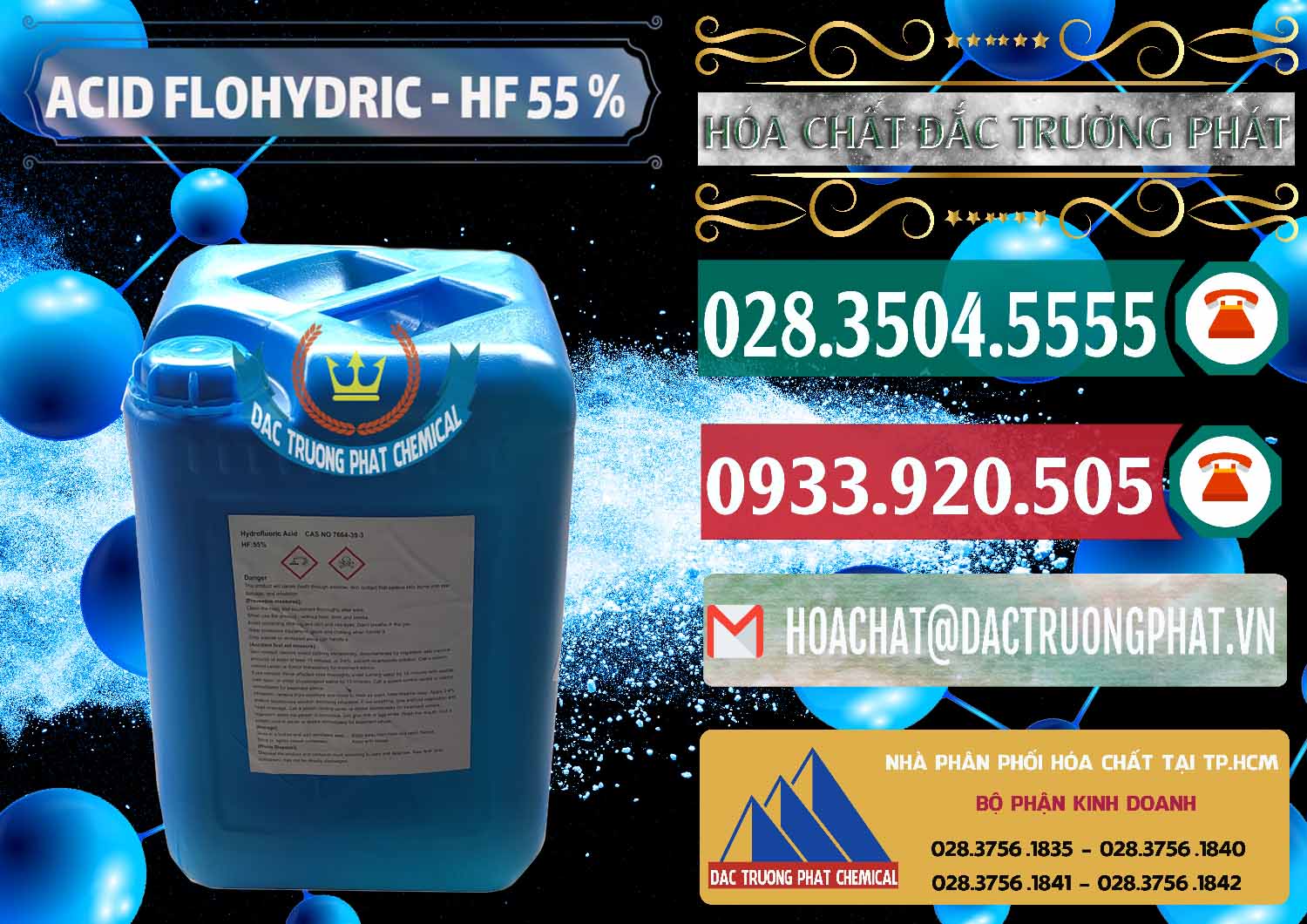 Nơi bán - phân phối Axit HF - Acid HF 55% Can Xanh Trung Quốc China - 0080 - Cung cấp - nhập khẩu hóa chất tại TP.HCM - muabanhoachat.vn