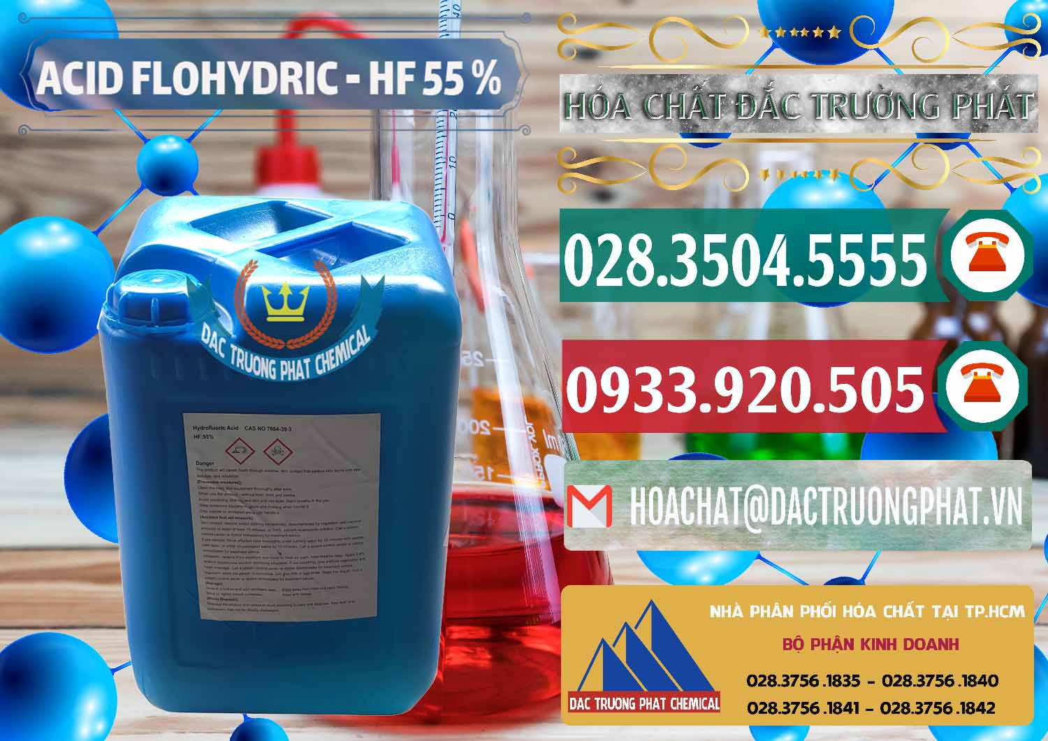 Cty cung ứng - bán Axit HF - Acid HF 55% Can Xanh Trung Quốc China - 0080 - Cty chuyên cung ứng _ phân phối hóa chất tại TP.HCM - muabanhoachat.vn