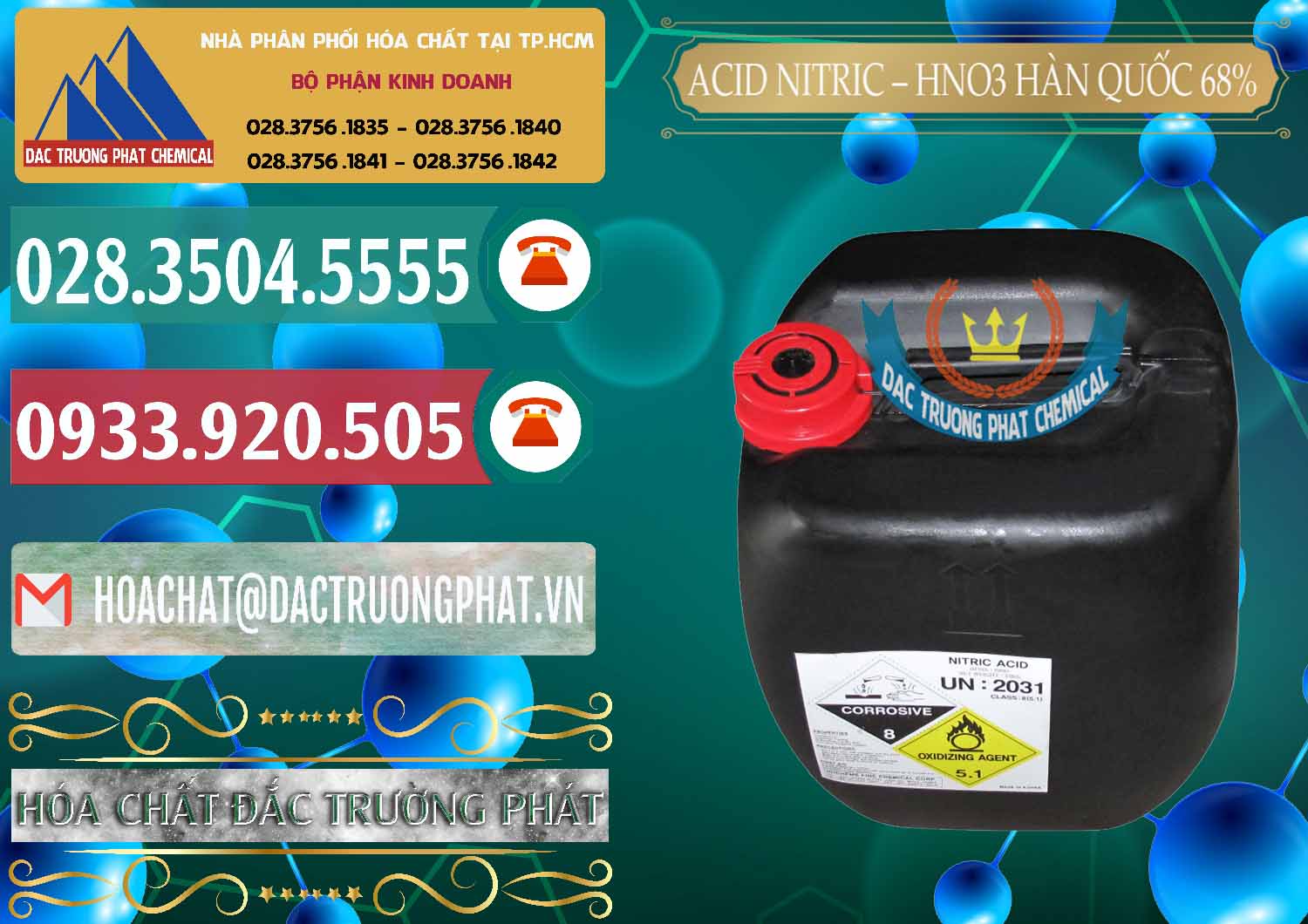 Đơn vị chuyên nhập khẩu - bán Acid Nitric – Axit Nitric HNO3 68% Huchem Hàn Quốc Korea - 0030 - Nơi phân phối - nhập khẩu hóa chất tại TP.HCM - muabanhoachat.vn