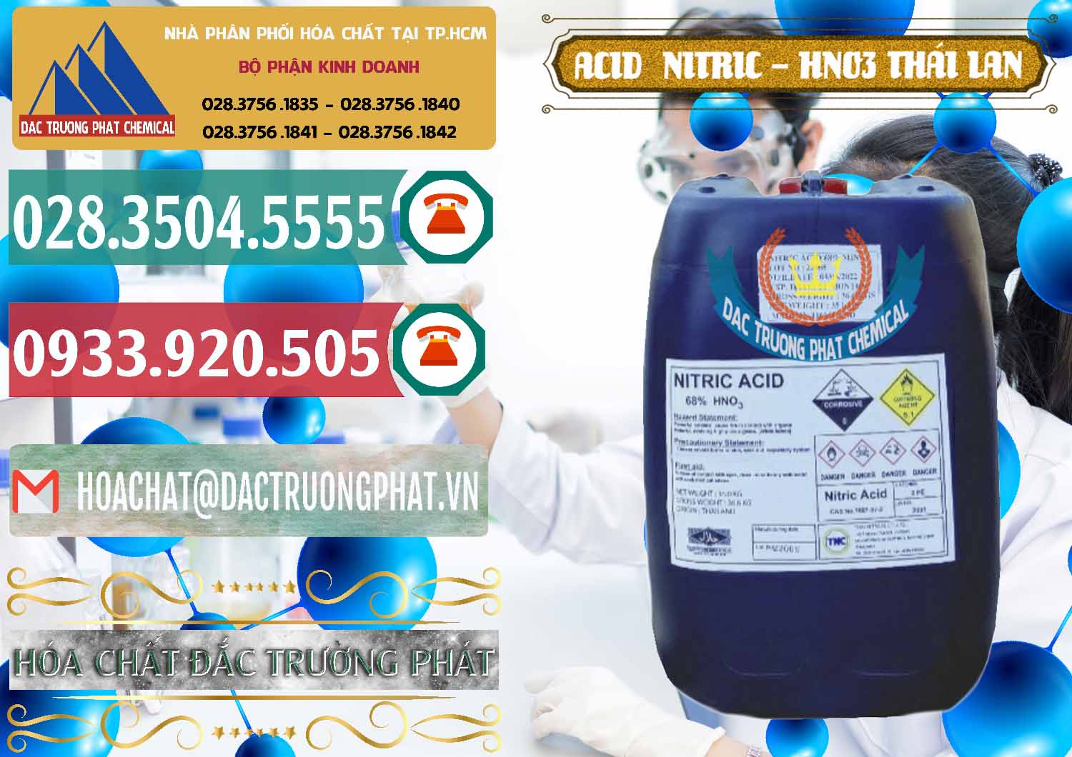 Công ty nhập khẩu _ bán Acid Nitric – Axit Nitric HNO3 Thái Lan Thailand - 0344 - Nơi chuyên bán & cung cấp hóa chất tại TP.HCM - muabanhoachat.vn
