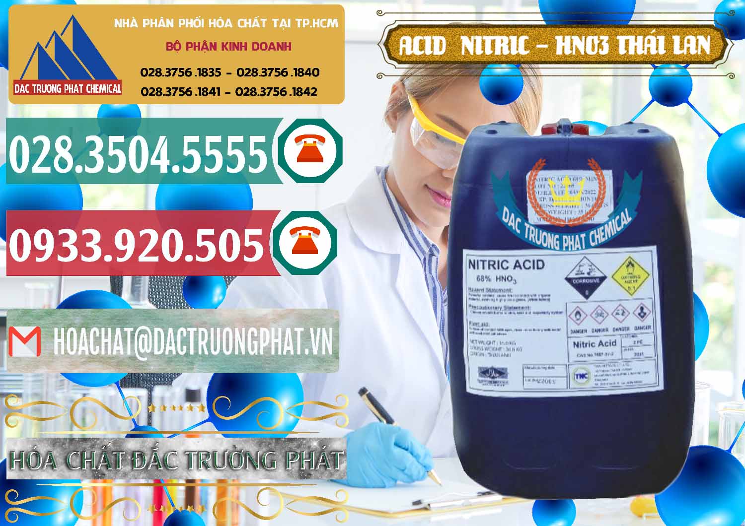 Nơi kinh doanh _ bán Acid Nitric – Axit Nitric HNO3 Thái Lan Thailand - 0344 - Chuyên kinh doanh & cung cấp hóa chất tại TP.HCM - muabanhoachat.vn