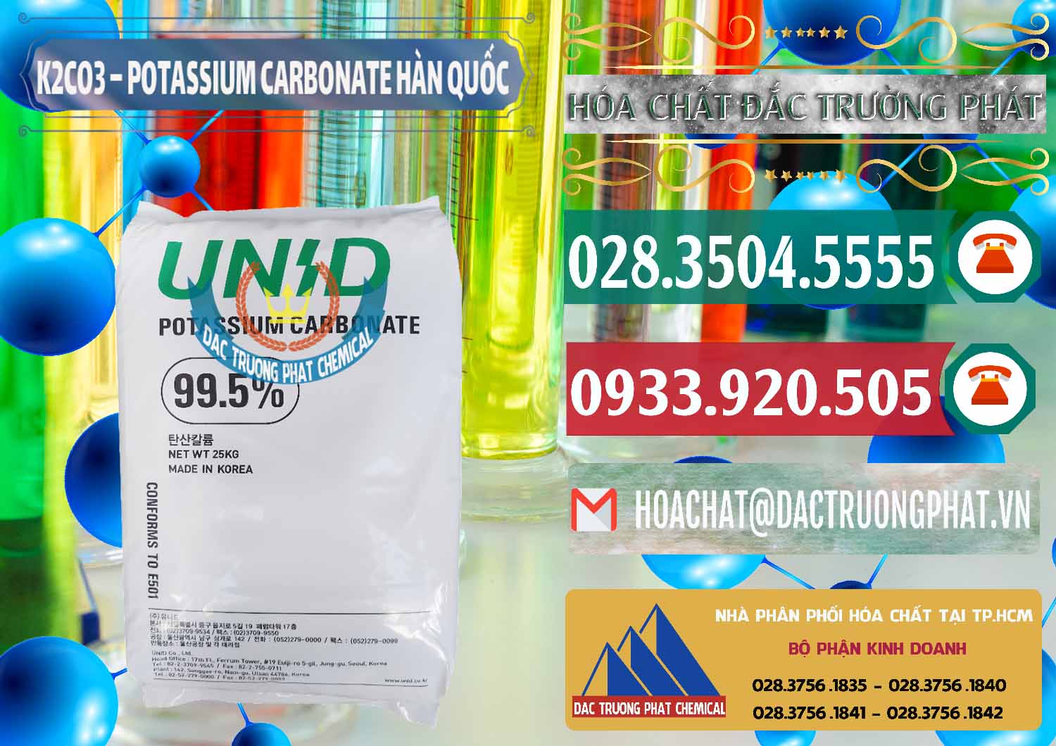 Bán _ phân phối K2Co3 – Potassium Carbonate Unid Hàn Quốc Korea - 0081 - Cty chuyên kinh doanh ( phân phối ) hóa chất tại TP.HCM - muabanhoachat.vn