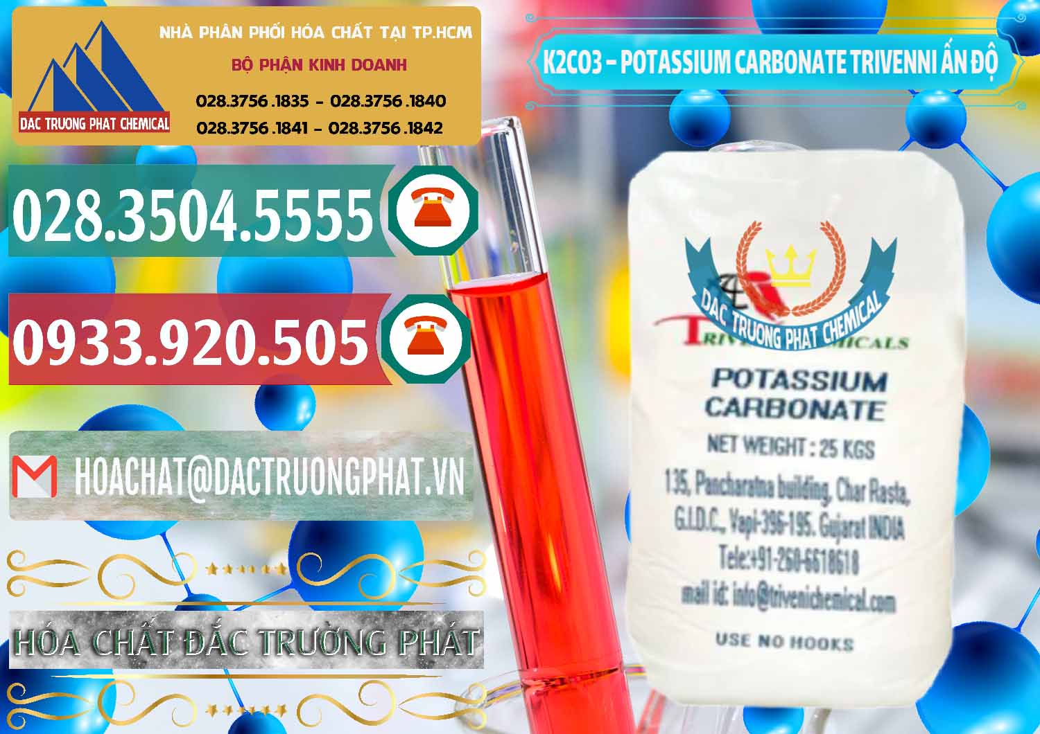 Nhập khẩu & bán K2Co3 – Potassium Carbonate Trivenni Ấn Độ India - 0473 - Cung cấp - phân phối hóa chất tại TP.HCM - muabanhoachat.vn