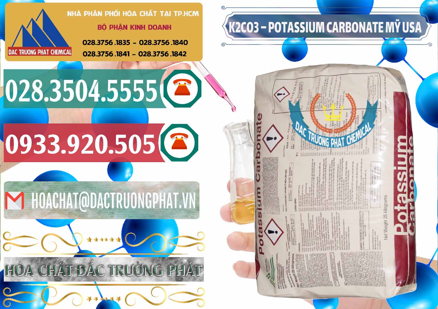Công ty phân phối và bán K2Co3 – Potassium Carbonate Mỹ USA - 0082 - Nơi phân phối và cung cấp hóa chất tại TP.HCM - muabanhoachat.vn