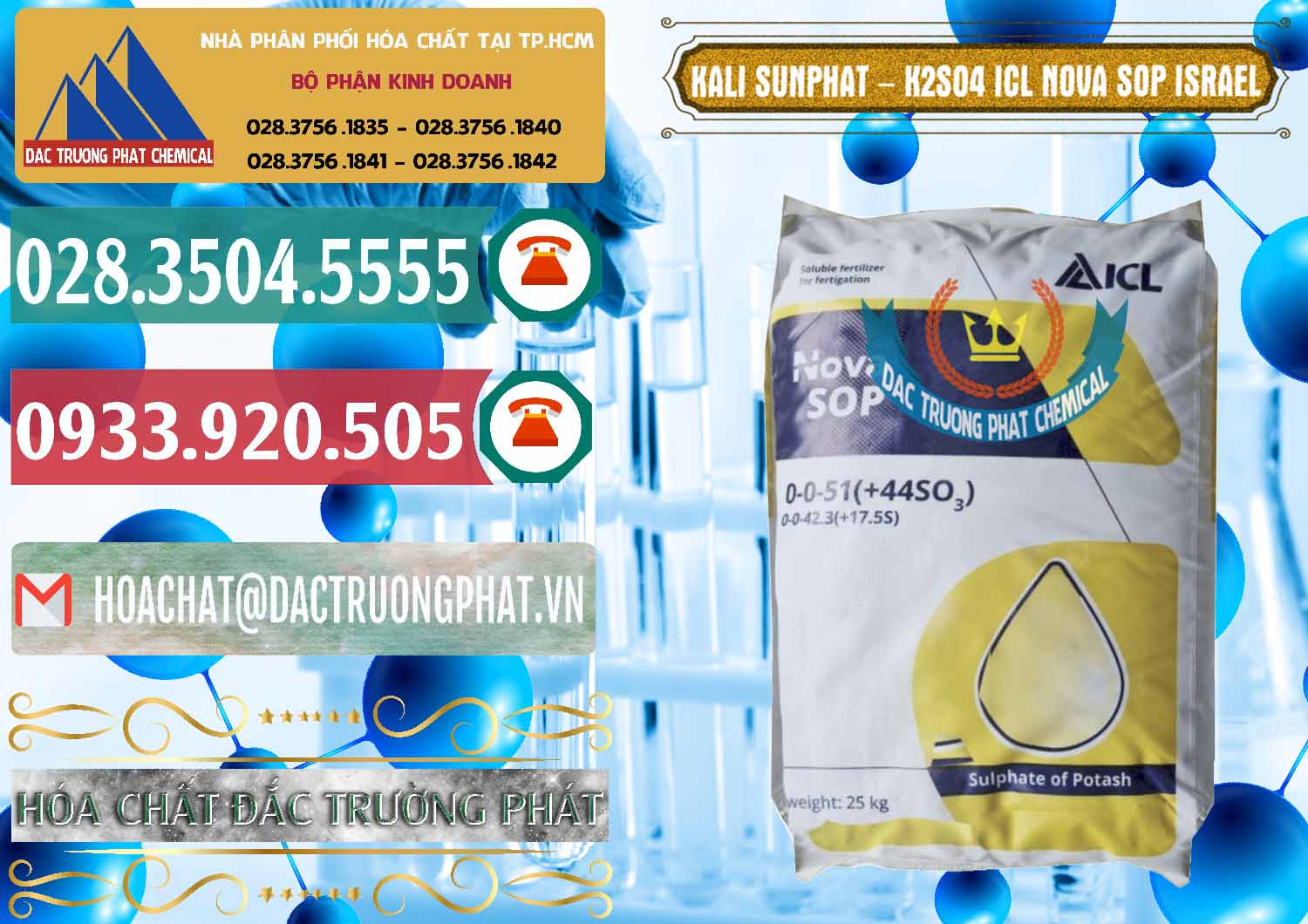 Chuyên bán ( phân phối ) Kali Sunphat – K2SO4 ICL NOVA SOP Israel - 0295 - Công ty nhập khẩu và phân phối hóa chất tại TP.HCM - muabanhoachat.vn