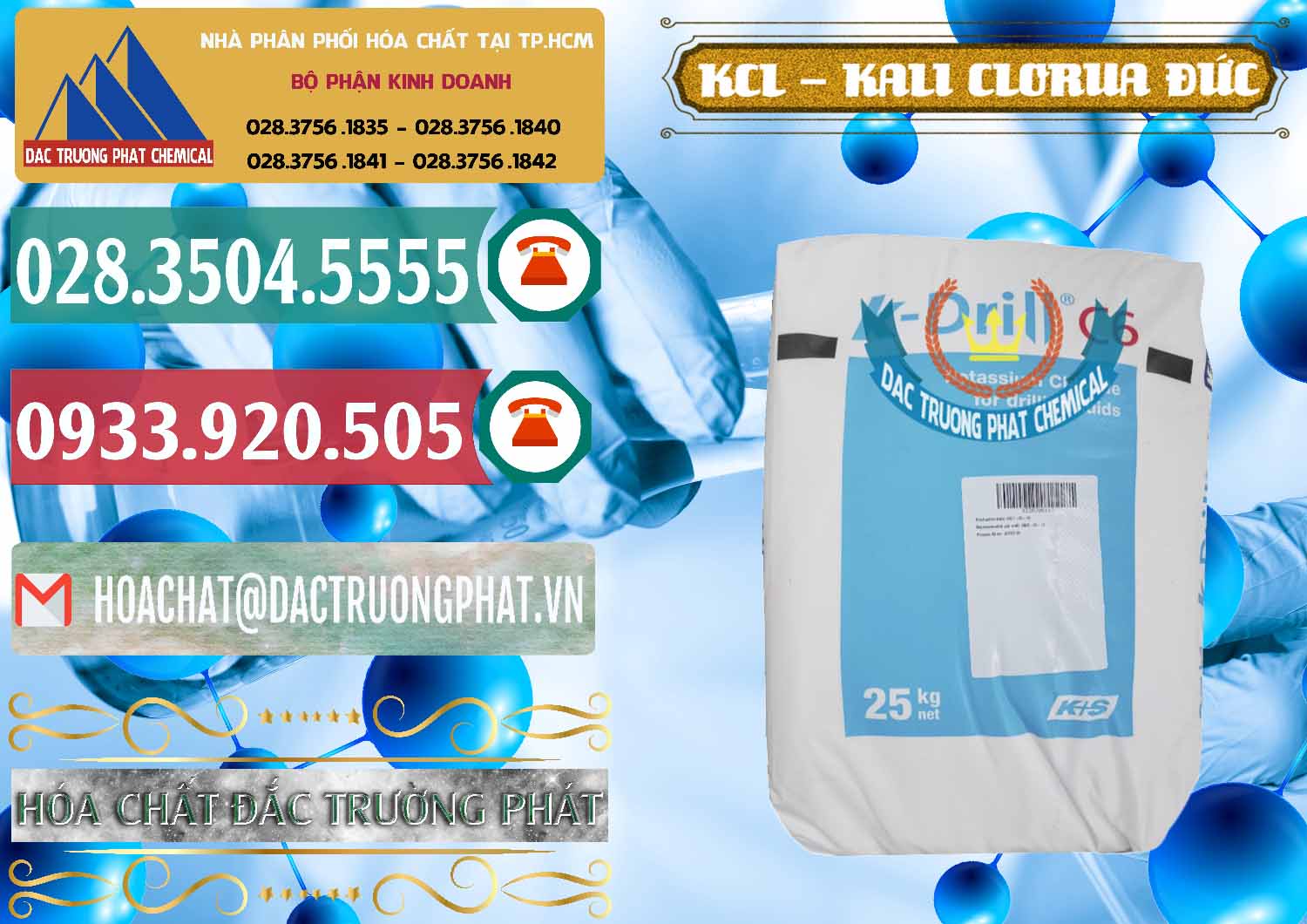 Công ty nhập khẩu và bán KCL – Kali Clorua Trắng K DRILL Đức Germany - 0428 - Nơi chuyên cung cấp & bán hóa chất tại TP.HCM - muabanhoachat.vn