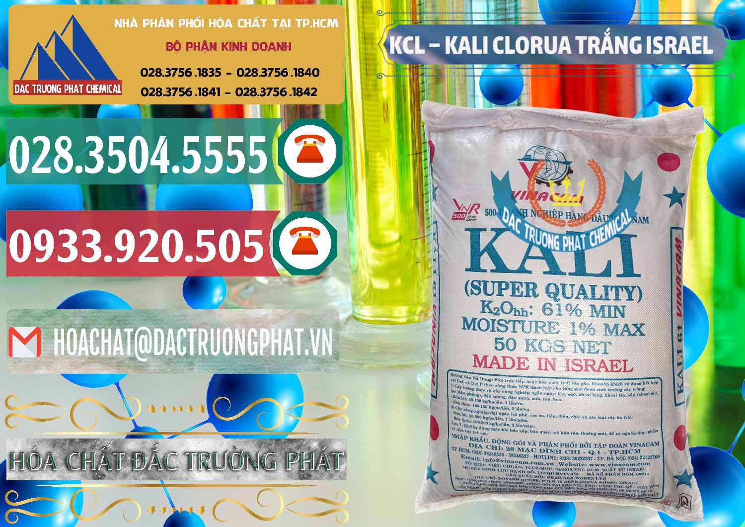 Nơi chuyên bán và phân phối KCL – Kali Clorua Trắng Israel - 0087 - Công ty kinh doanh và cung cấp hóa chất tại TP.HCM - muabanhoachat.vn