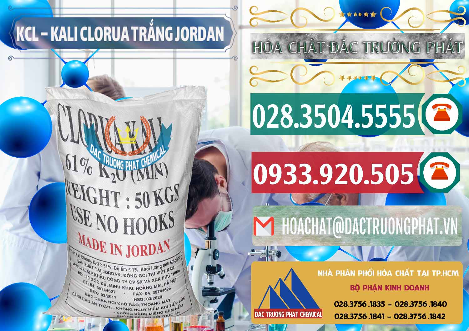 Chuyên kinh doanh - bán KCL – Kali Clorua Trắng Jordan - 0088 - Đơn vị bán & cung cấp hóa chất tại TP.HCM - muabanhoachat.vn