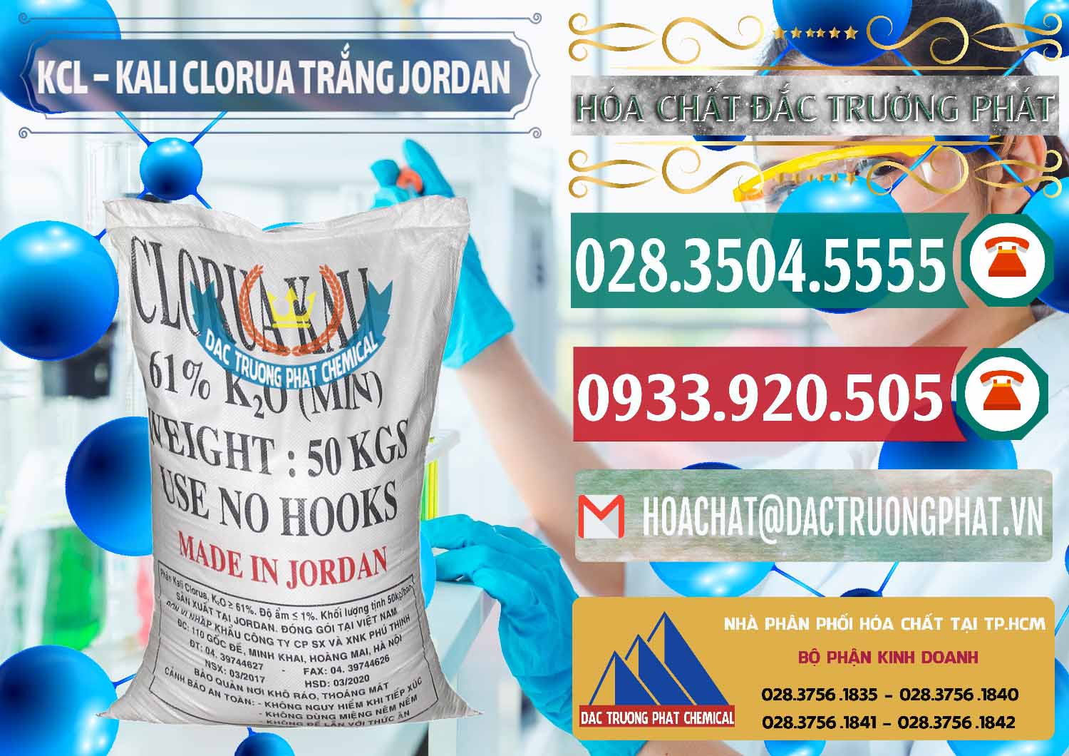 Nơi phân phối ( bán ) KCL – Kali Clorua Trắng Jordan - 0088 - Công ty cung cấp _ kinh doanh hóa chất tại TP.HCM - muabanhoachat.vn