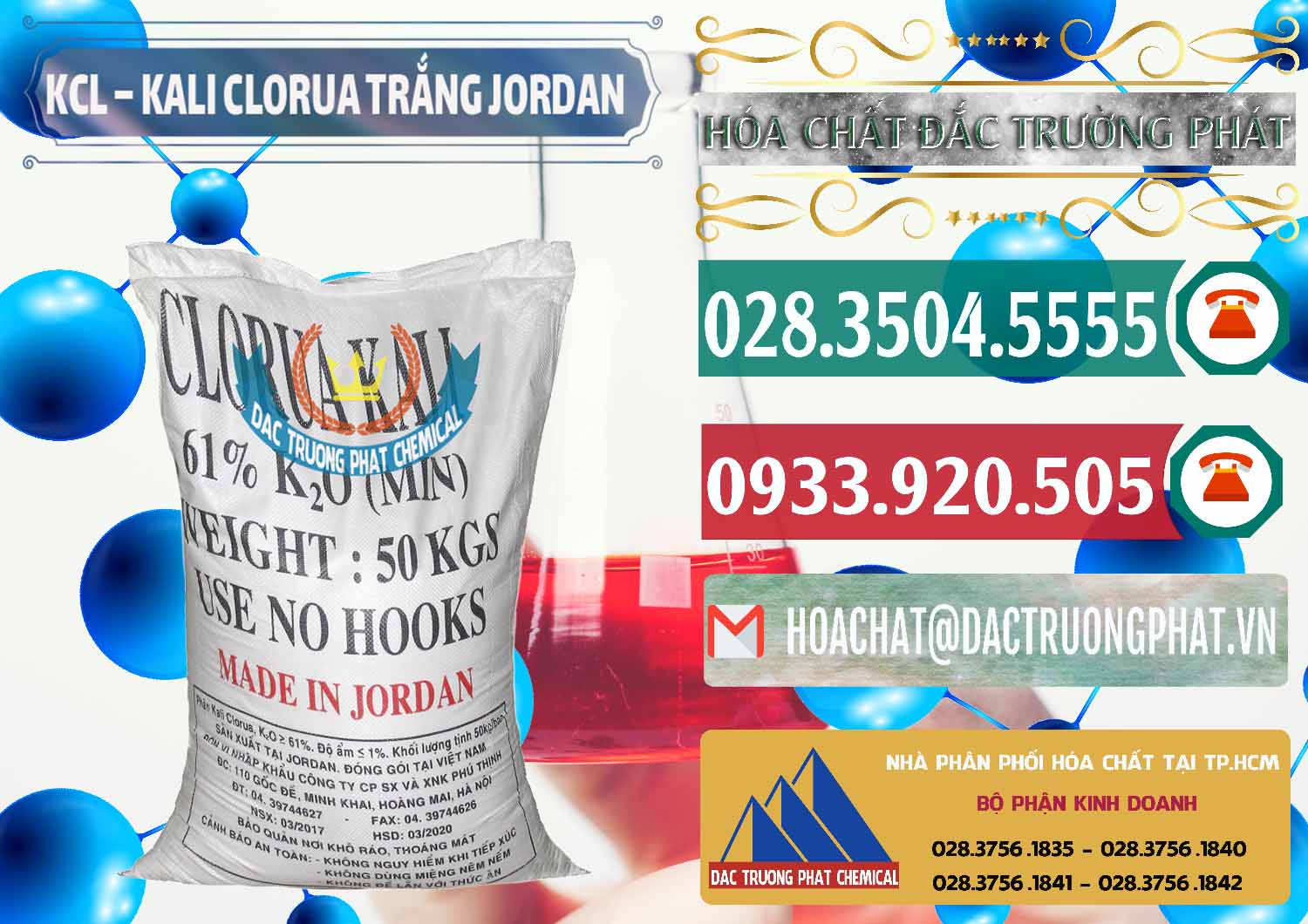 Công ty phân phối và bán KCL – Kali Clorua Trắng Jordan - 0088 - Cty phân phối & kinh doanh hóa chất tại TP.HCM - muabanhoachat.vn