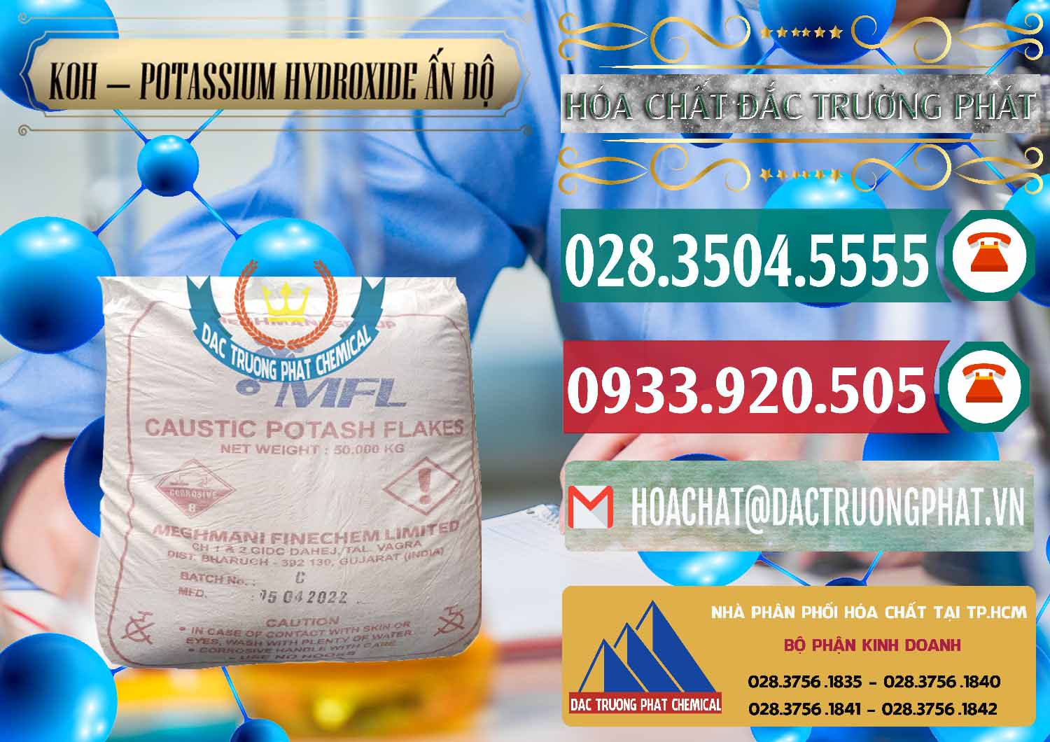Nhập khẩu ( bán ) KOH ( 90%) – Potassium Hydroxide Ấn Độ India - 0352 - Phân phối ( nhập khẩu ) hóa chất tại TP.HCM - muabanhoachat.vn