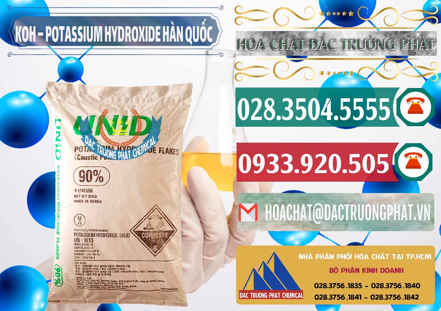 Nơi cung cấp và bán KOH ( 90%) – Potassium Hydroxide Unid Hàn Quốc Korea - 0090 - Cty chuyên cung cấp - nhập khẩu hóa chất tại TP.HCM - muabanhoachat.vn