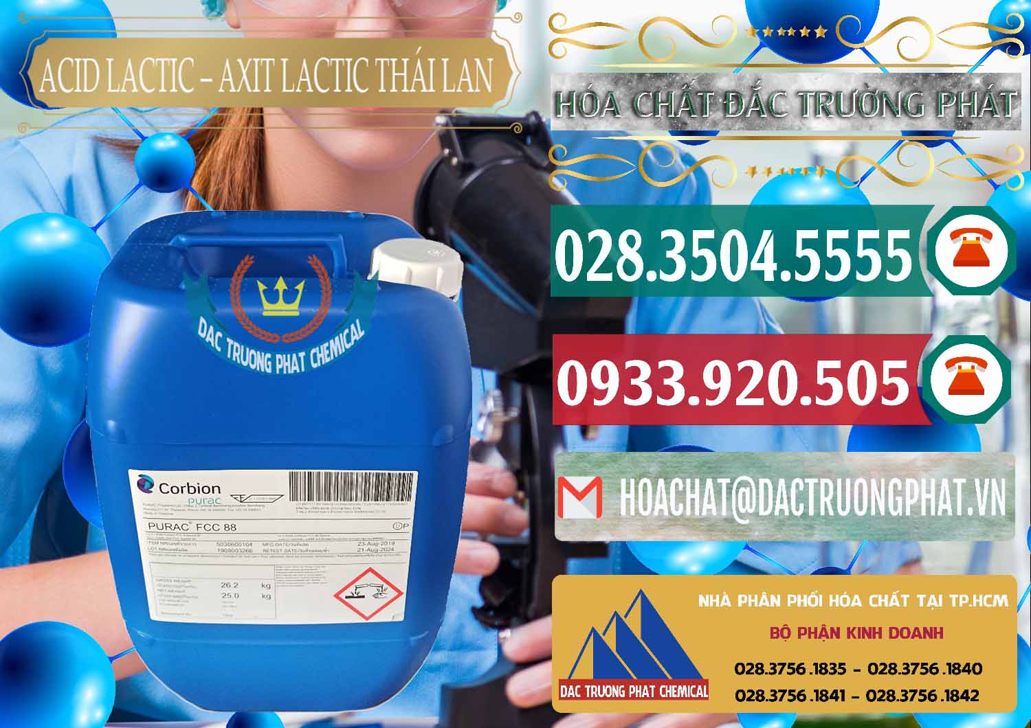Công ty chuyên cung cấp ( bán ) Acid Lactic – Axit Lactic Thái Lan Purac FCC 88 - 0012 - Cung cấp & phân phối hóa chất tại TP.HCM - muabanhoachat.vn